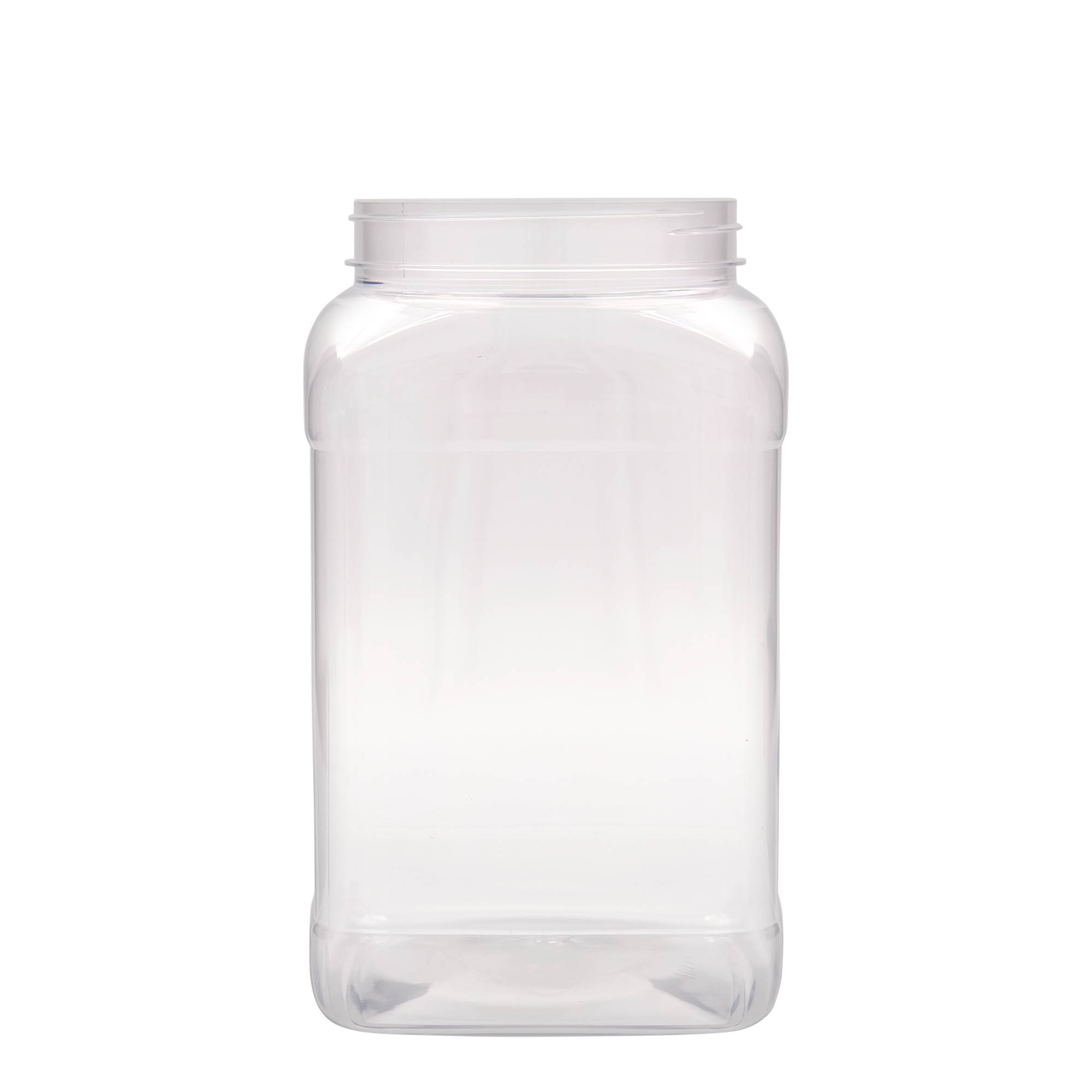 3.000 ml PET dóza „Dana“, čtvercová, plast, hrdlo: 110/400