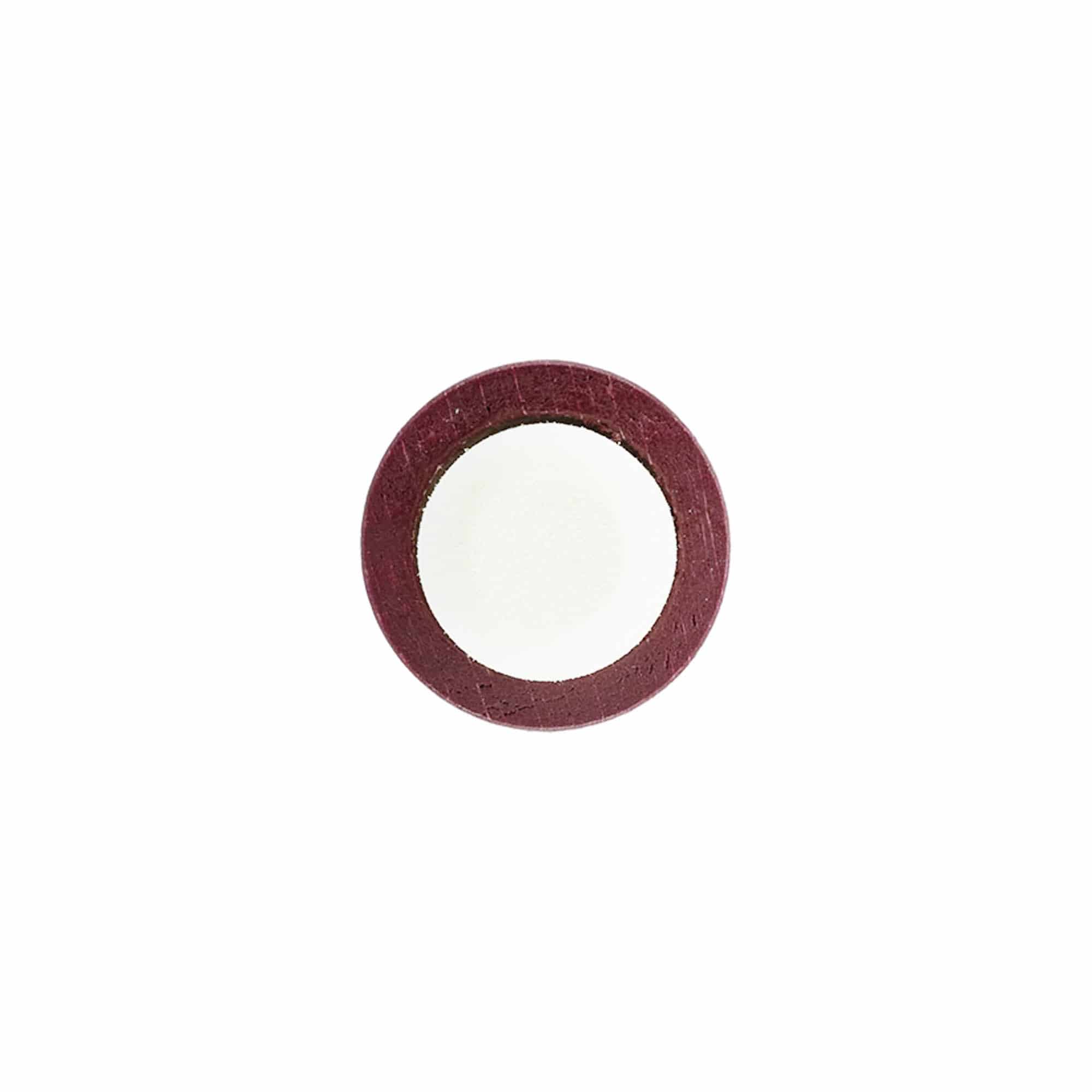 Rukojeť z korku 19 mm, dřevo/plast, bordó červená, pro hrdlo: korek Rukojeť z korku 19 mm, dřevo/plast, bordó červená, pro hrdlo: korek