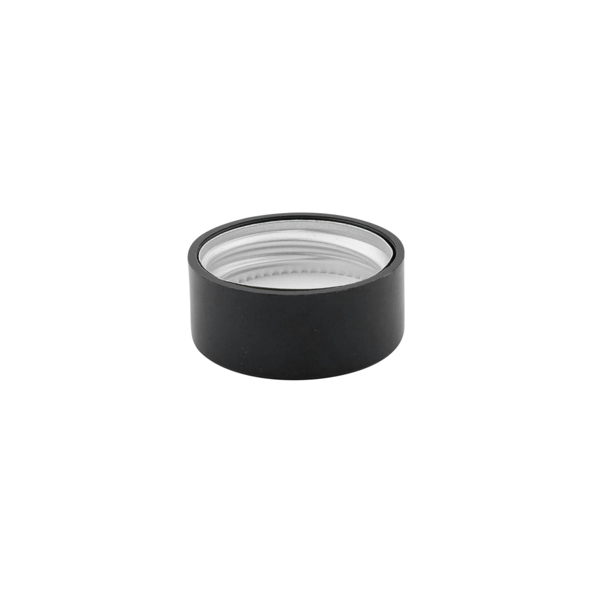 Šroubovací uzávěr, ABS plast, černý, pro hrdlo: GPI 28/400 Šroubovací uzávěr, ABS plast, černý, pro hrdlo: GPI 28/400