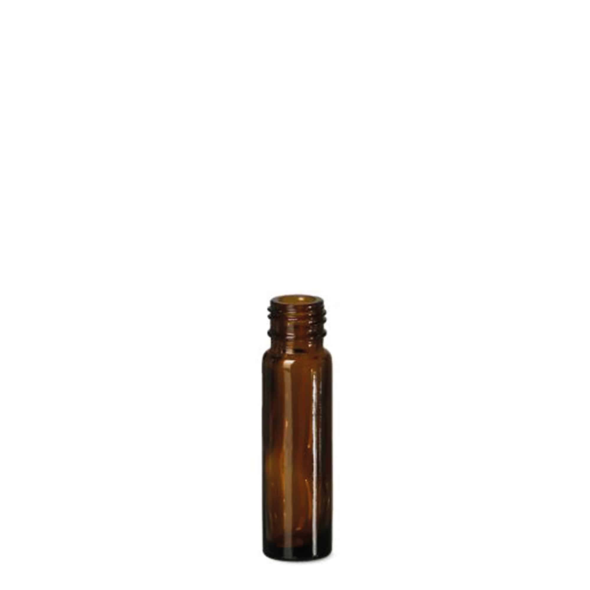 10 ml roll-on lahvička, sklo, hnědá, hrdlo: šroubovací uzávěr 10 ml roll-on lahvička, sklo, hnědá, hrdlo: šroubovací uzávěr