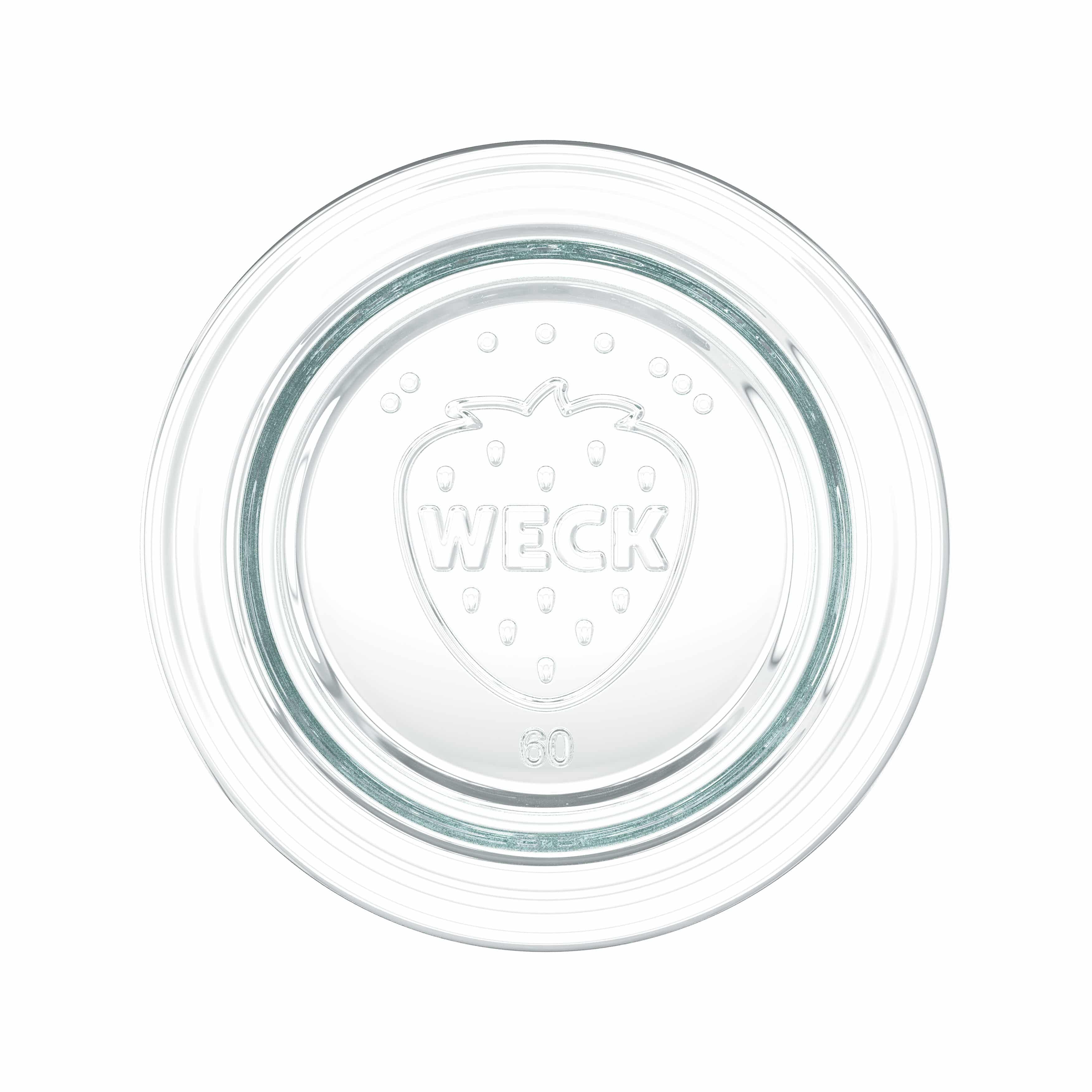 6x 220 ml WECK ozdobná sklenice se skleněným víčkem RR 60
