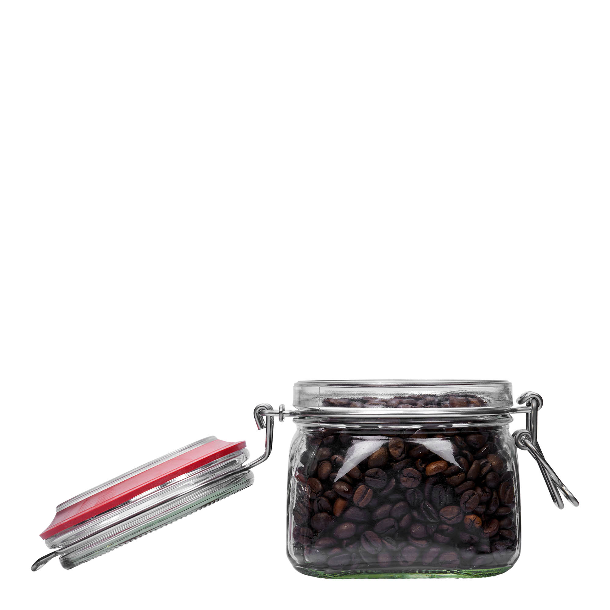 550 ml sklenice s drátěným uzávěrem, čtvercová, hrdlo: drátěný uzávěr 550 ml sklenice s drátěným uzávěrem, čtvercová, hrdlo: drátěný uzávěr