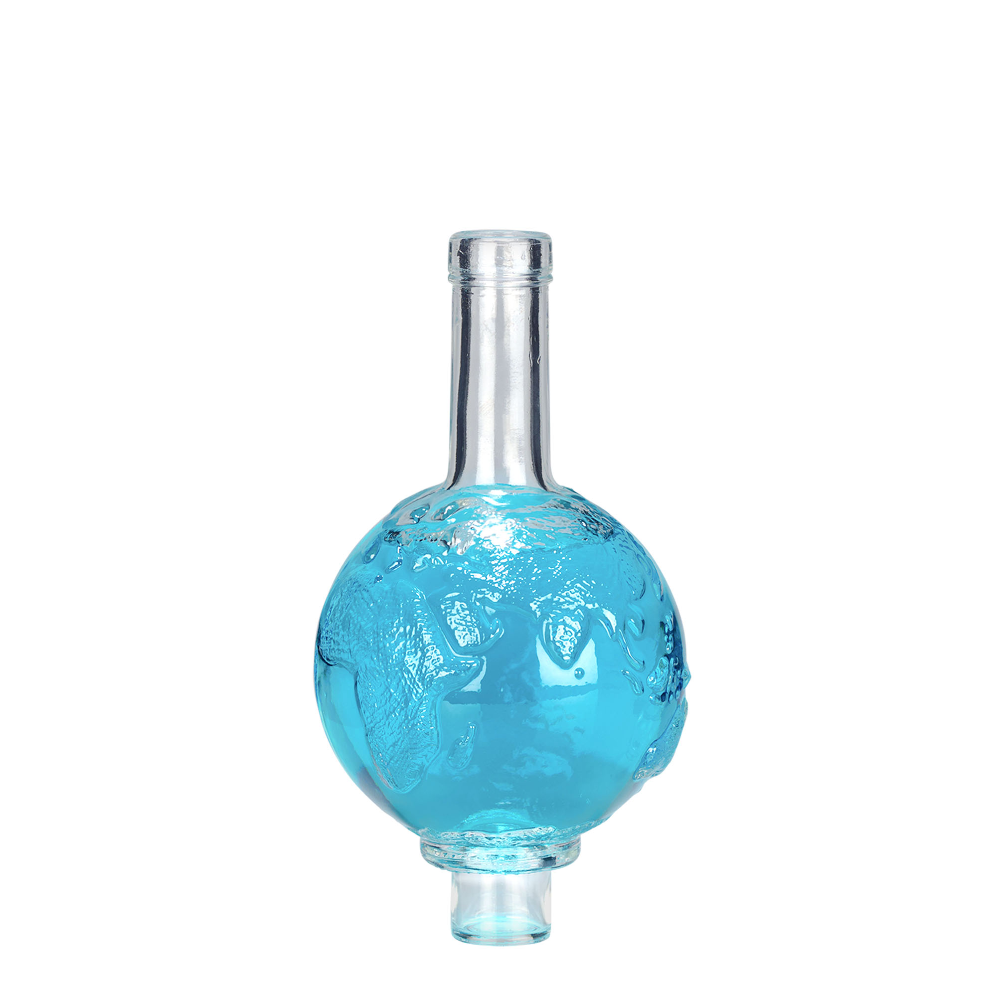 500 ml skleněná láhev 'Globus', hrdlo: korek 500 ml skleněná láhev 'Globus', hrdlo: korek