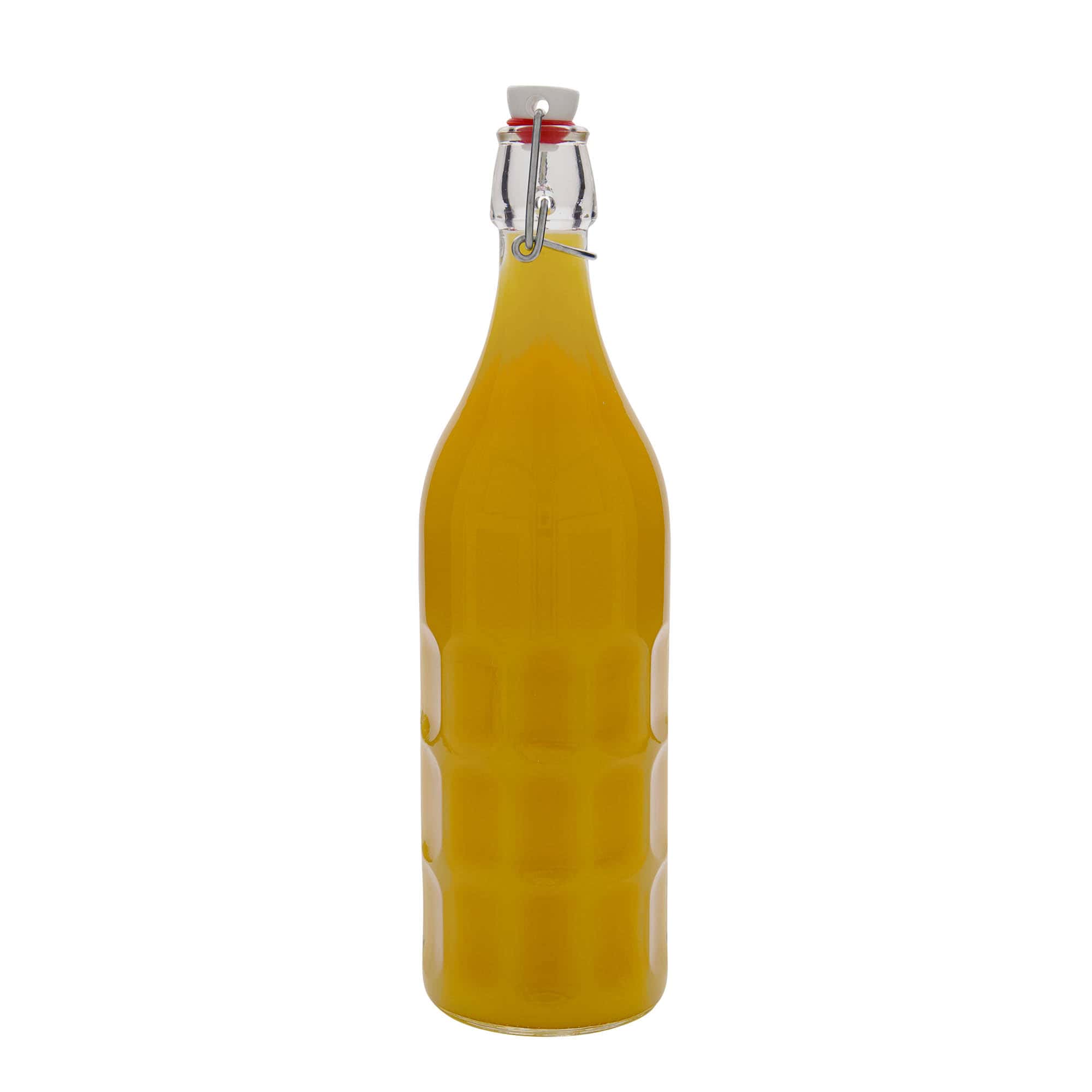 1.000 ml skleněná láhev Moresca, hrdlo: uzávěr s pákou