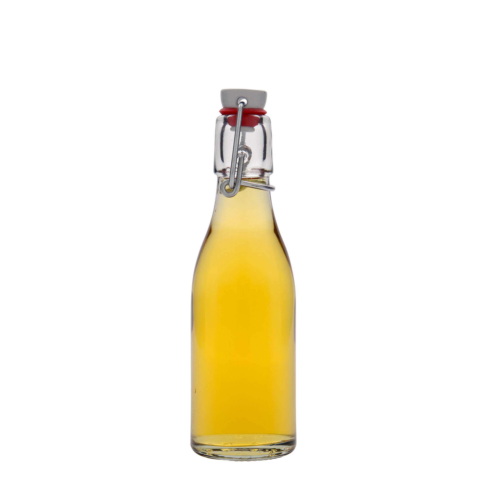 200 ml skleněná láhev „Paul“, hrdlo: spona na uzavření