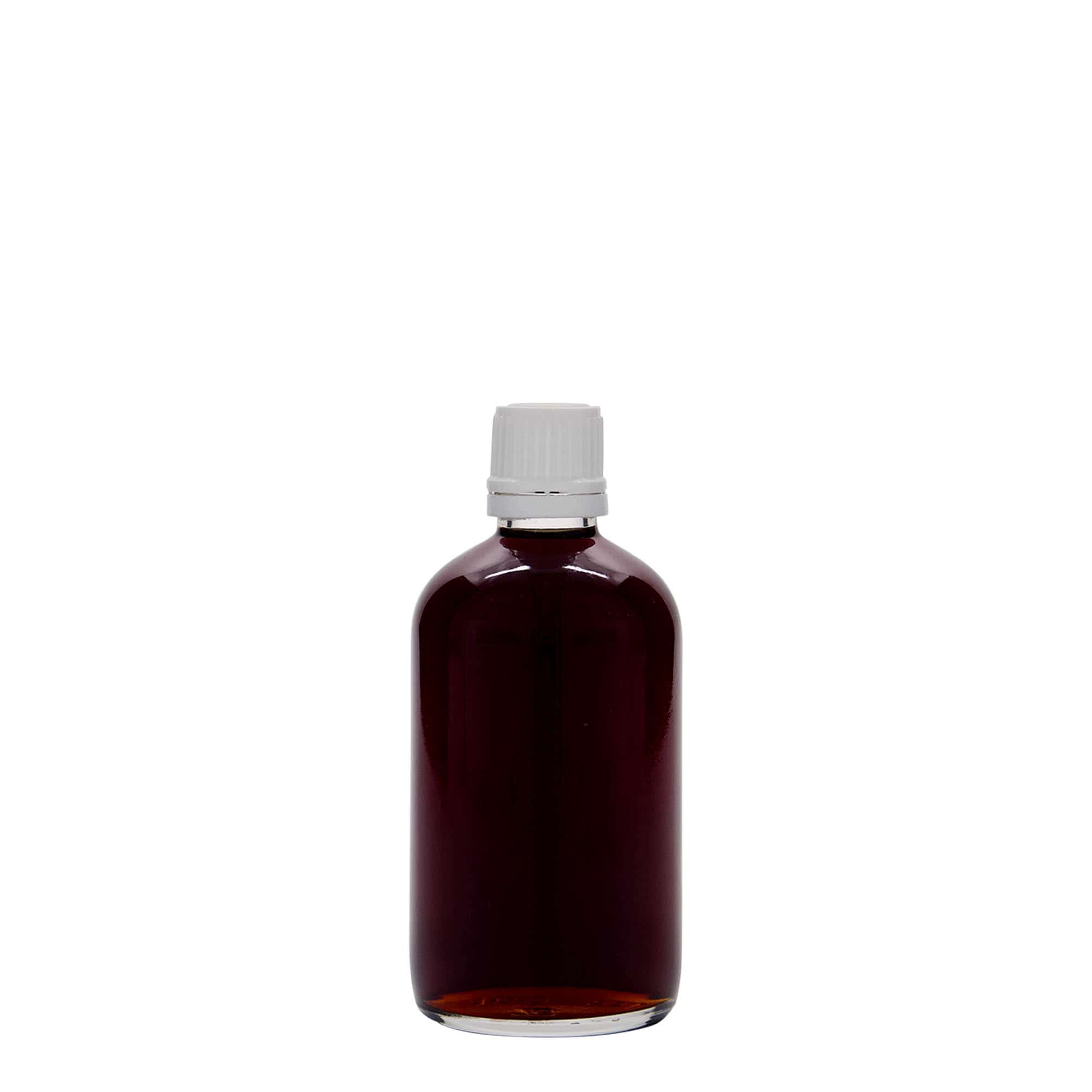 100 ml lékovka, sklo, hrdlo: DIN 18