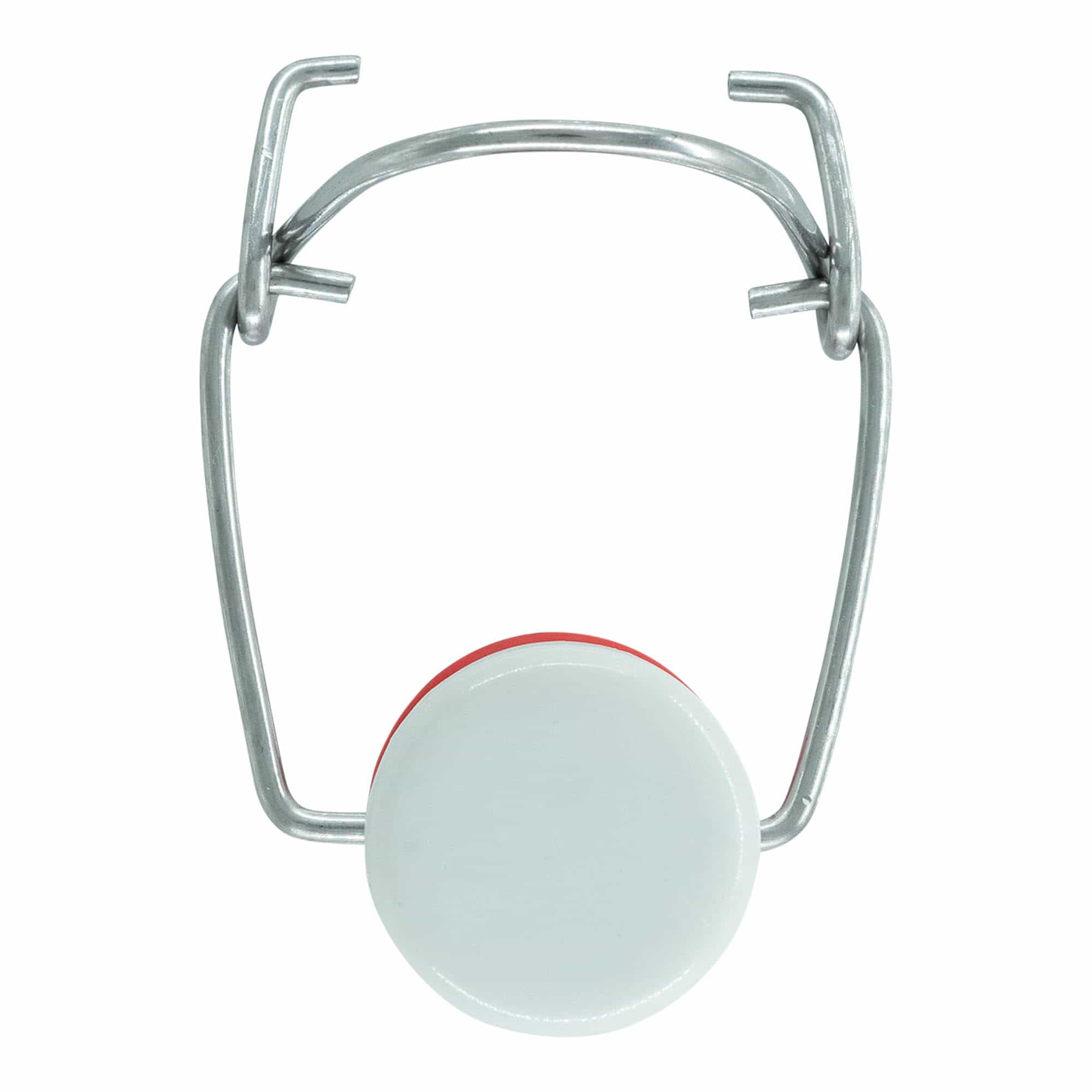 Zapínání na sponu speciální velikosti, plast, červeno-bílé Zapínání na sponu speciální velikosti, plast, červeno-bílé