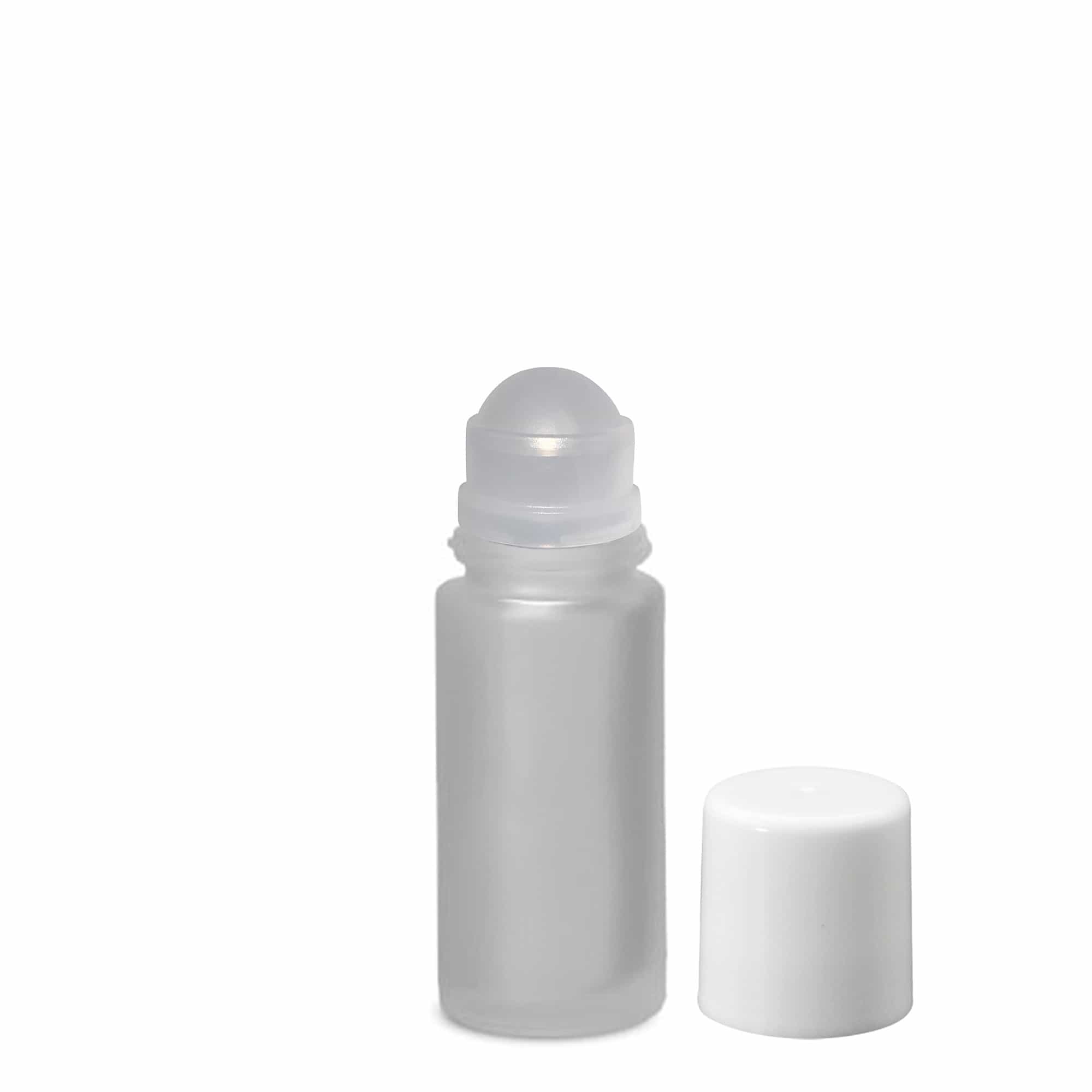 50 ml roll-on lahvička, sklo, matná, hrdlo: šroubovací uzávěr