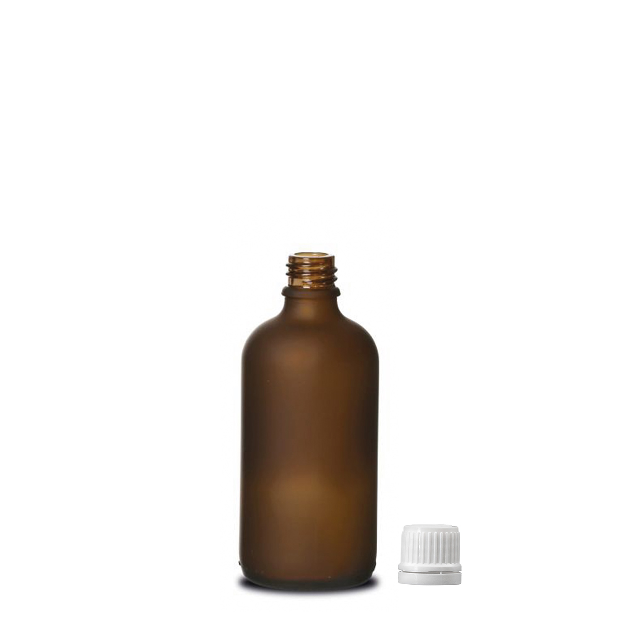 100 ml lékovka, sklo, hnědá matná, hrdlo: DIN 18