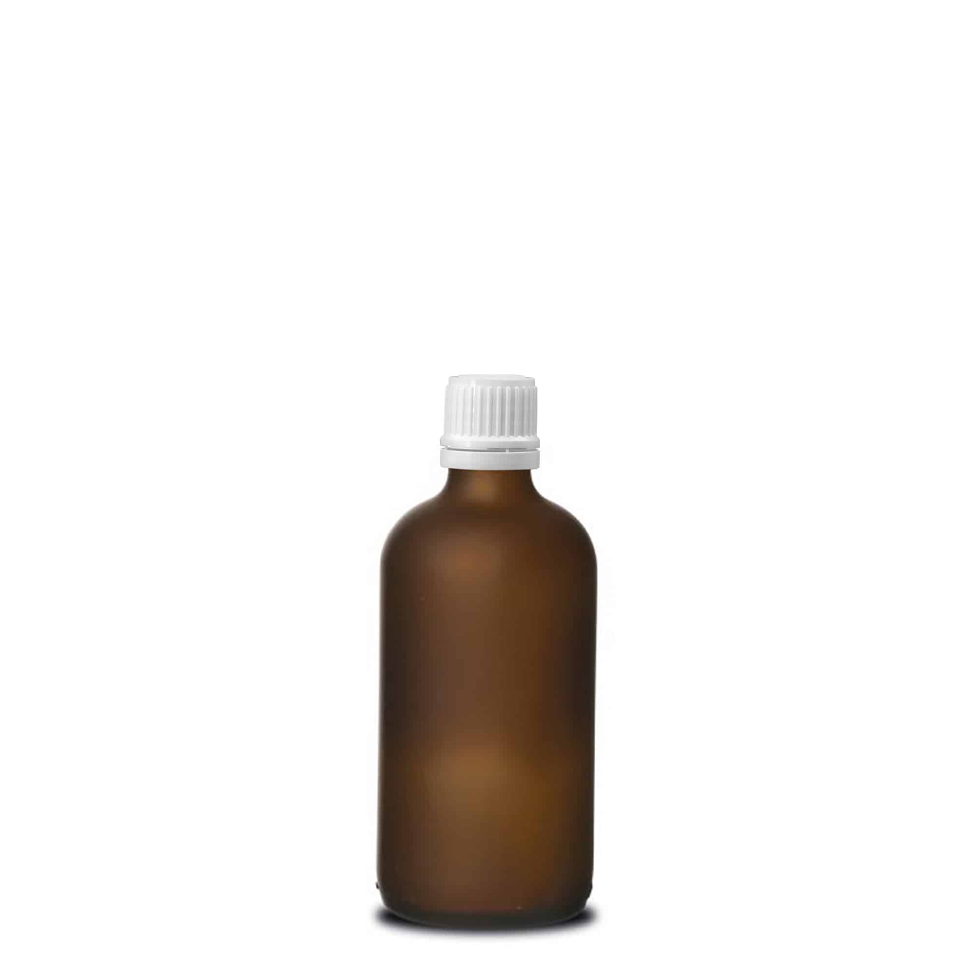 100 ml lékovka, sklo, hnědá matná, hrdlo: DIN 18