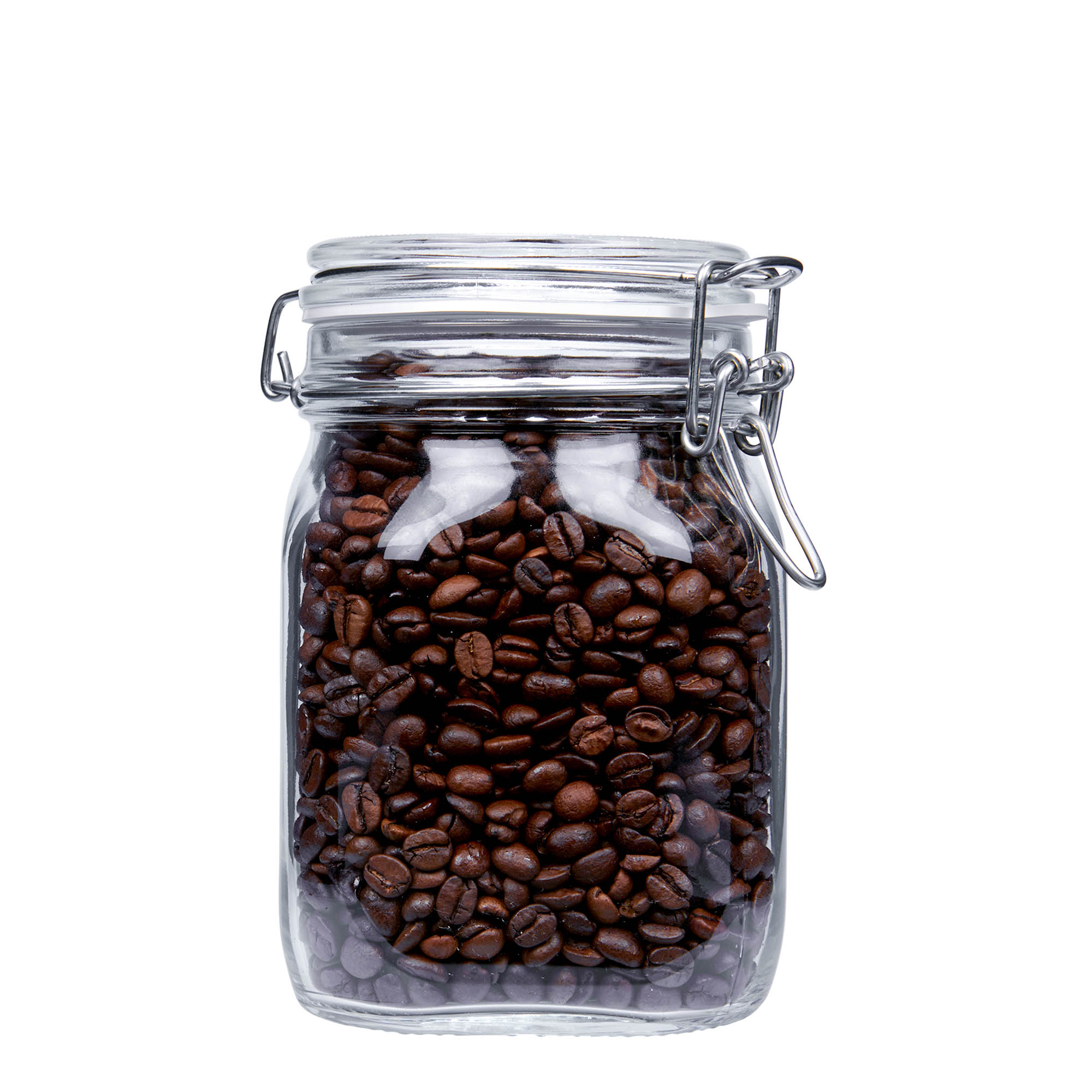 1.000 ml drátěná uzávěrová sklenice 'Fido', čtvercová, hrdlo: drátěný uzávěr 1.000 ml drátěná uzávěrová sklenice 'Fido', čtvercová, hrdlo: drátěný uzávěr