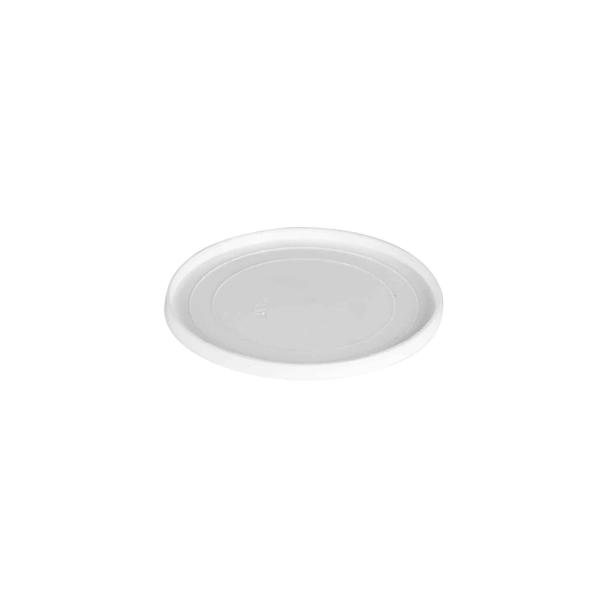 Krycí kotouč pro 30 ml 'Bianca', PP plast, bílý