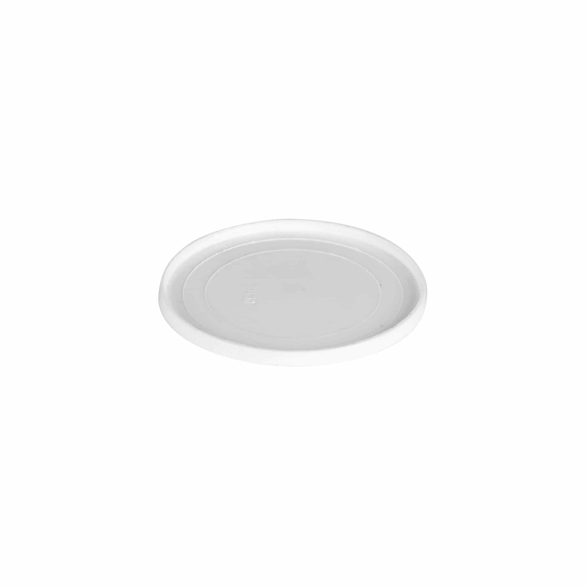 Krycí kotouč pro 30 ml 'Bianca', PP plast, bílý