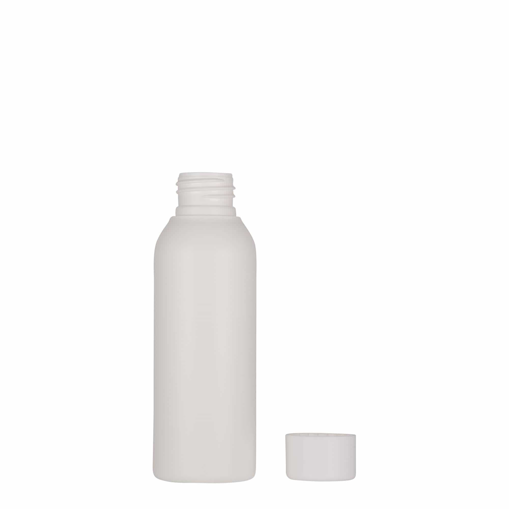 100 ml plastová lahvička „Tuffy“, HDPE, bílá, hrdlo: 24/410