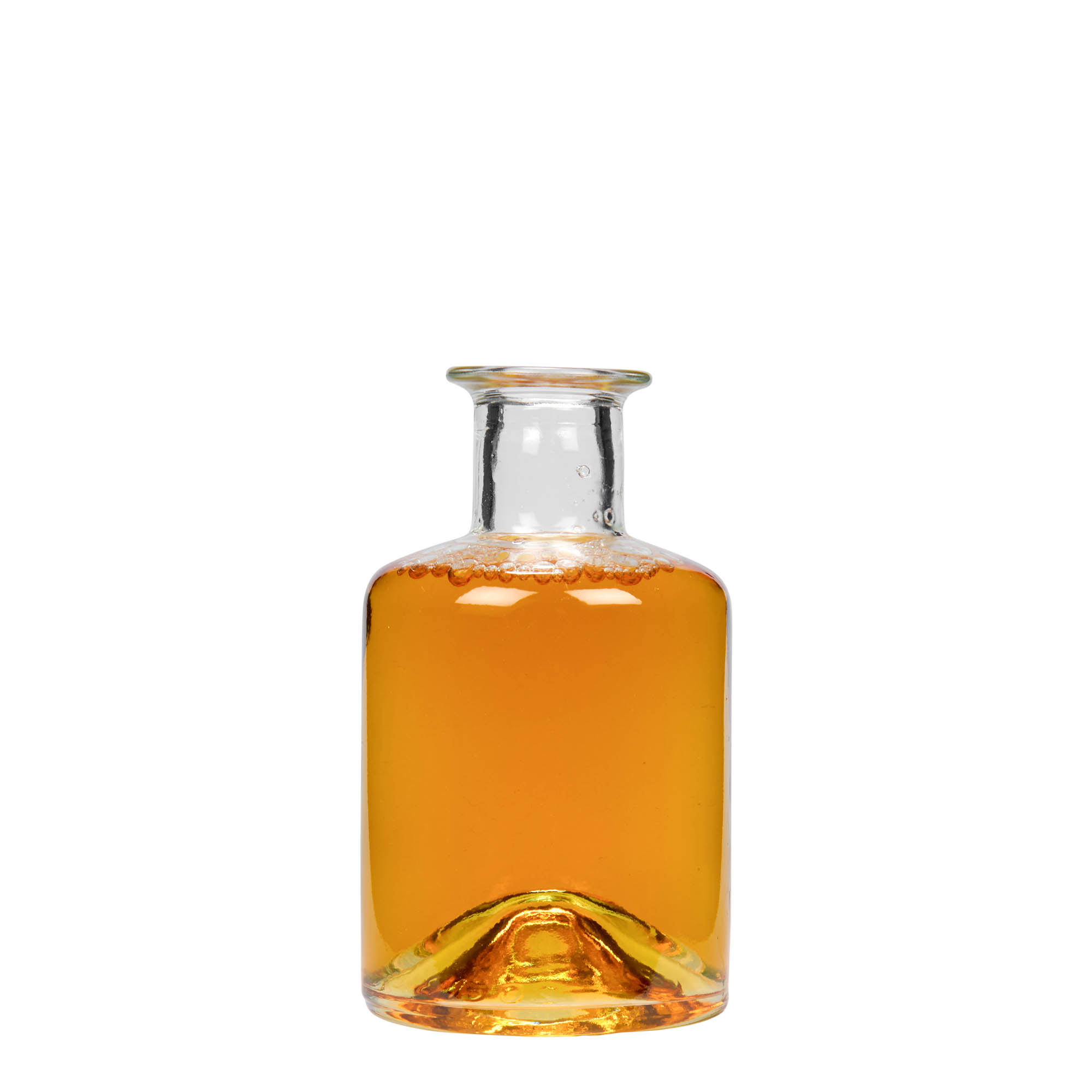 200 ml skleněná láhev lékárníka, hrdlo: korek