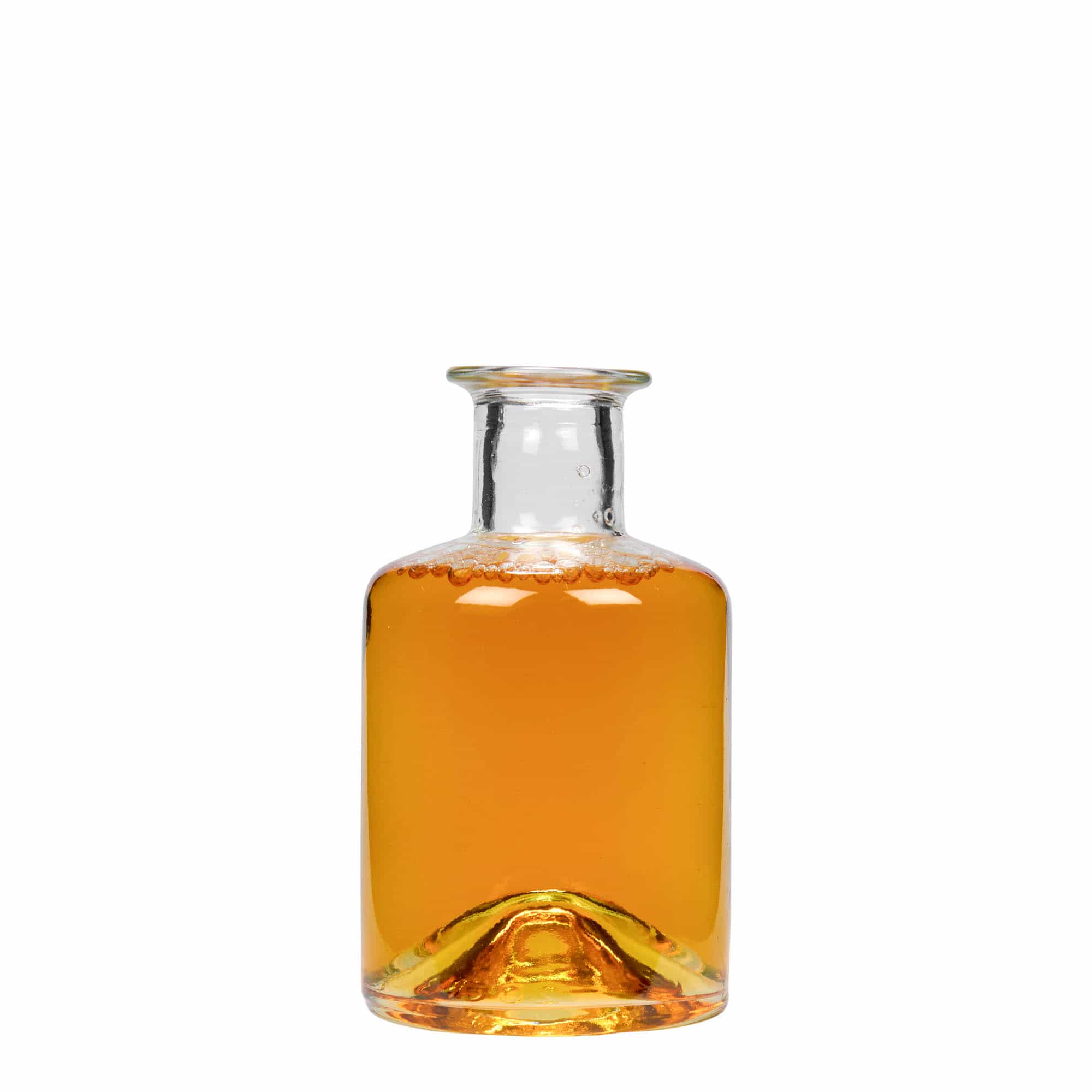 200 ml skleněná láhev lékárníka, hrdlo: korek