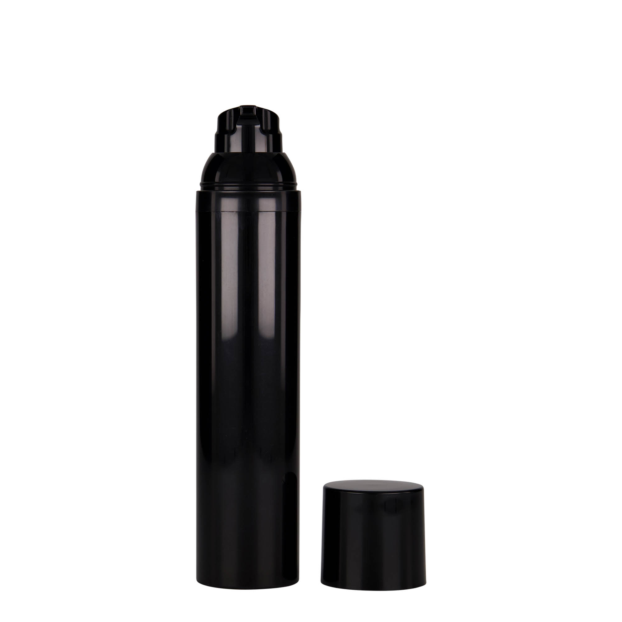 100 ml Airless dávkovač „Mezzo“, PP plast, černý 100 ml Airless dávkovač „Mezzo“, PP plast, černý