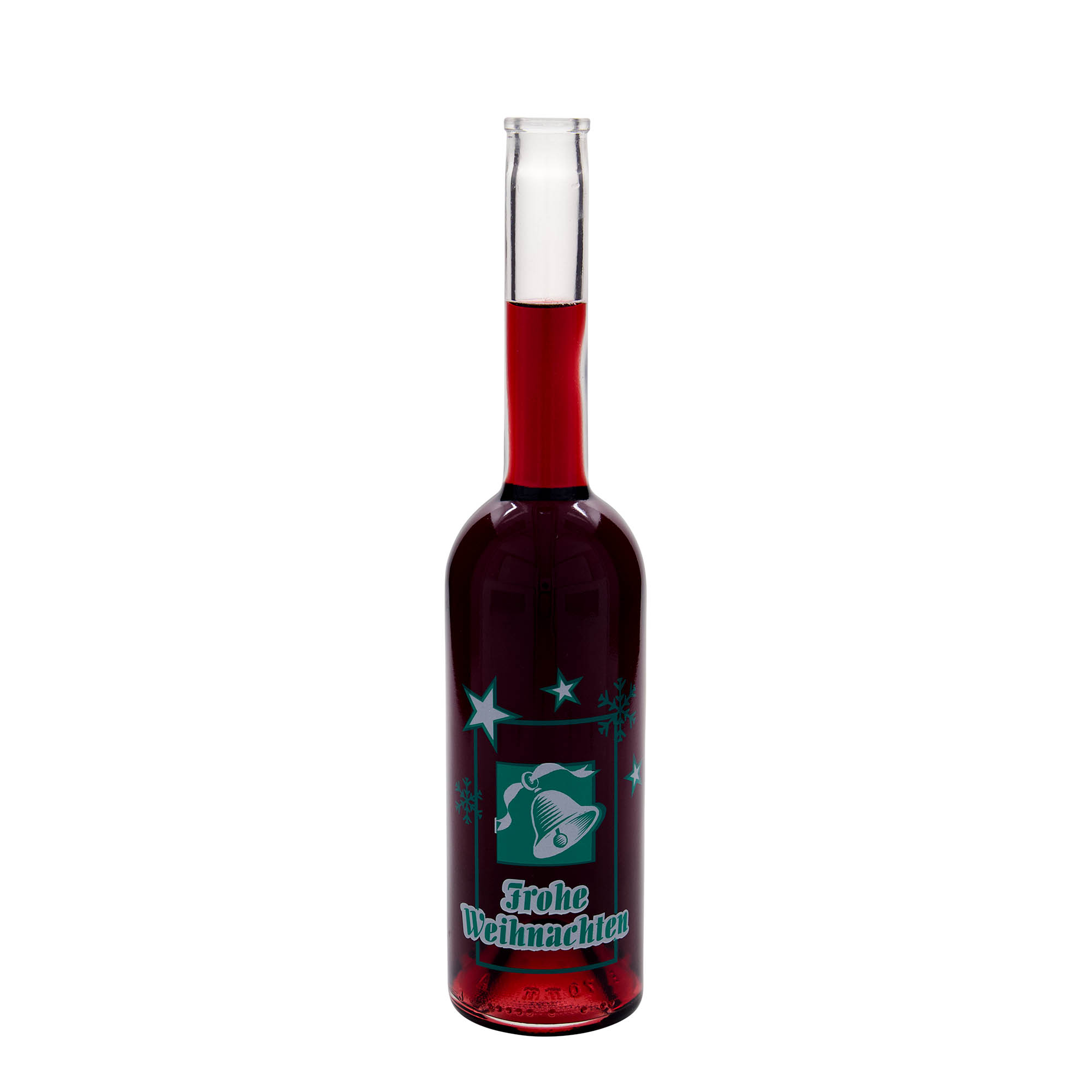 500 ml skleněná láhev 'Opera', motiv: Veselé Vánoce, hrdlo: korek