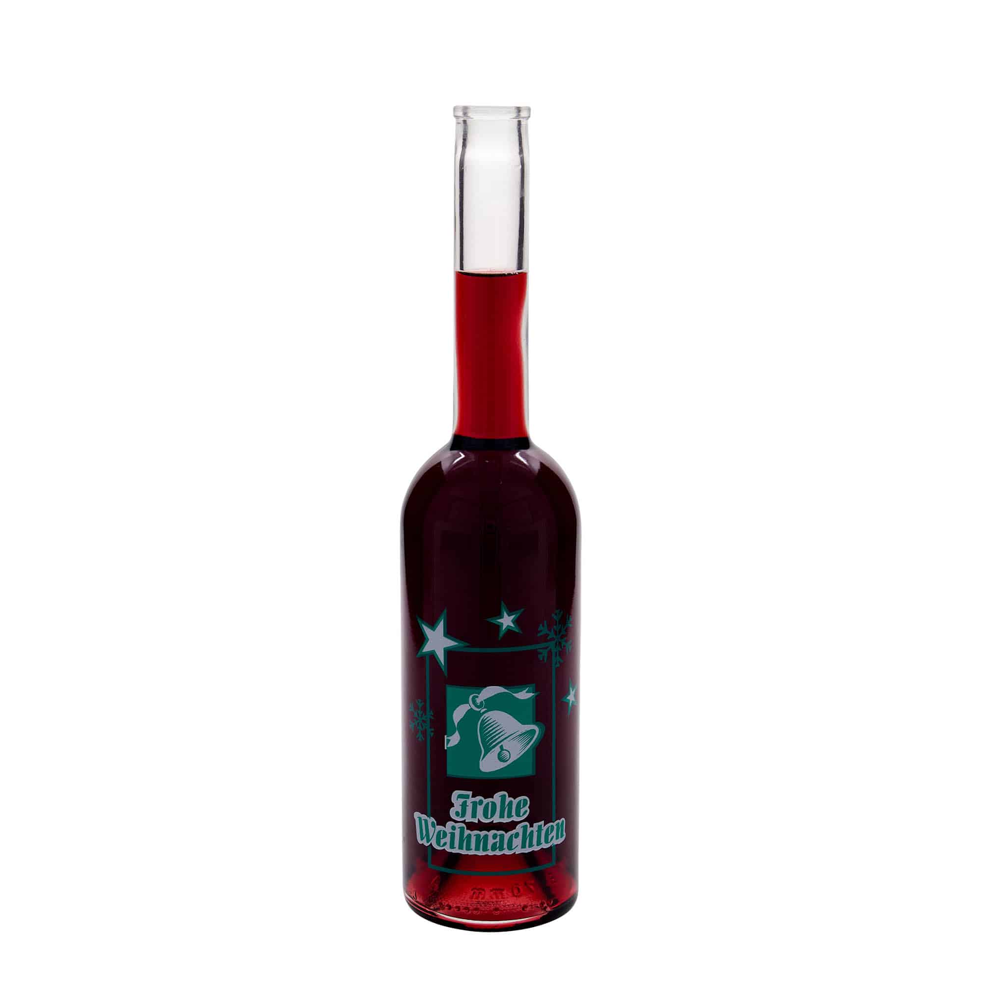 500 ml skleněná láhev „Opera“, motiv: Veselé Vánoce, hrdlo: korek