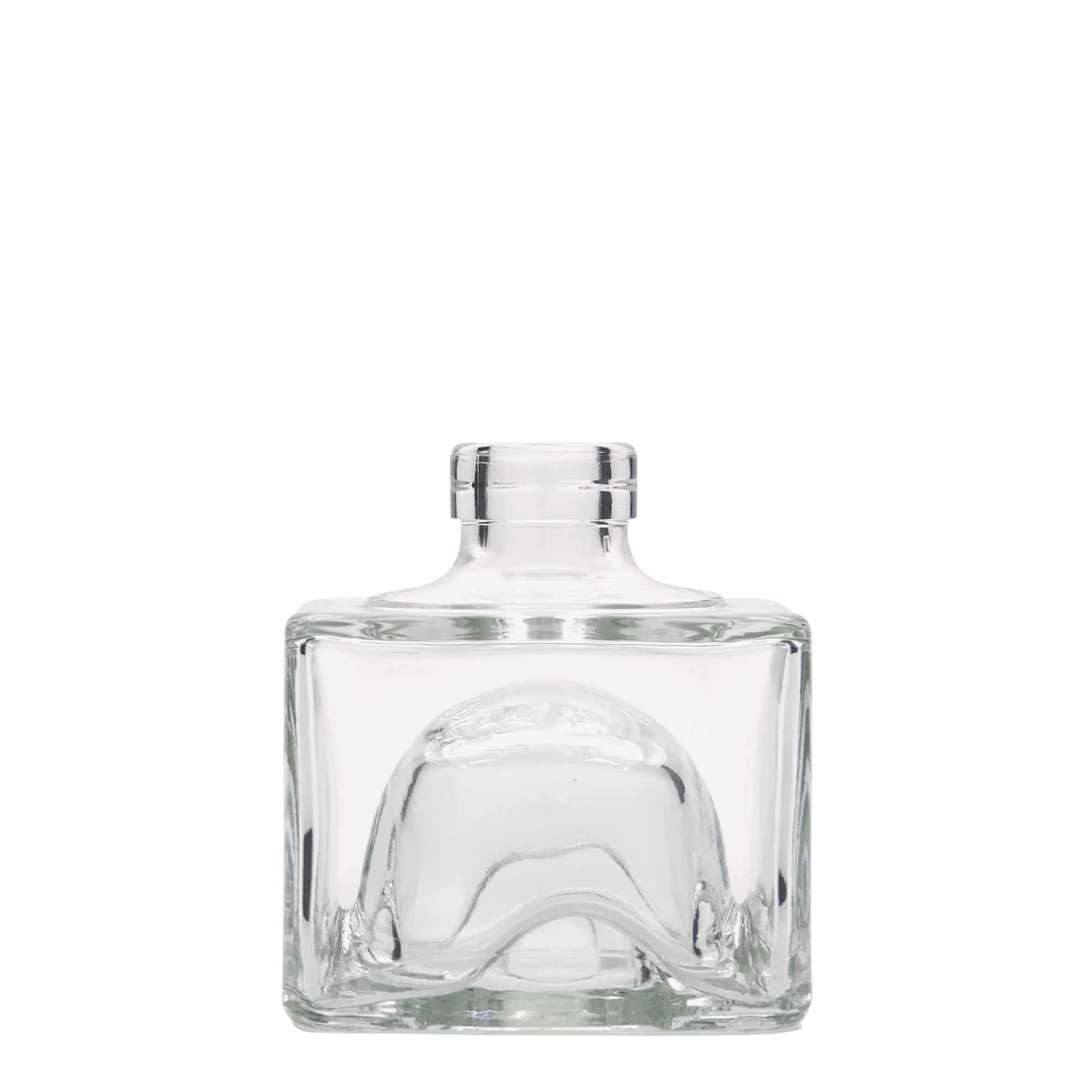 200 ml skleněná láhev 'Cocolores', čtvercová, hrdlo: korek