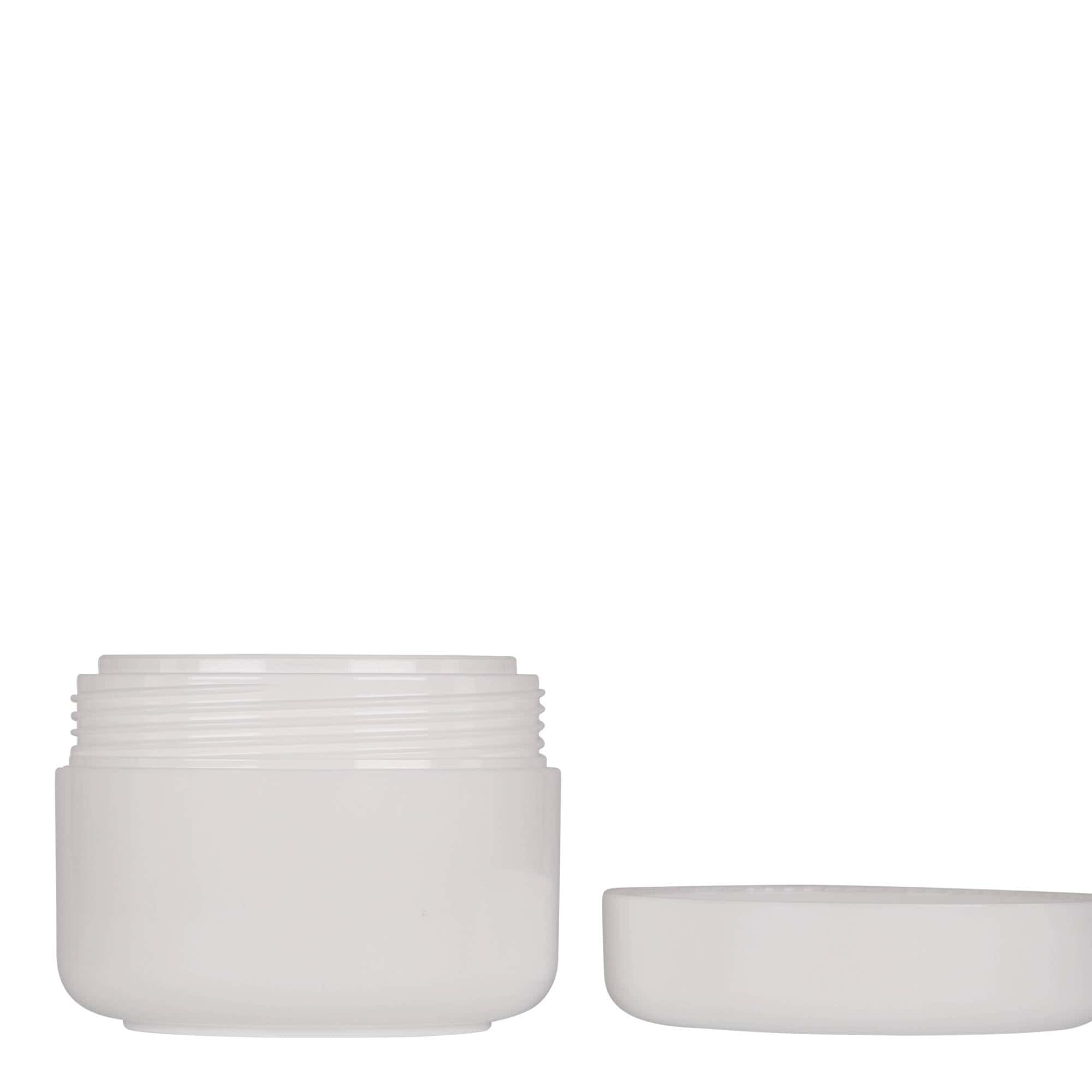 100 ml plastová dóza 'Bianca', PP, bílá, hrdlo: šroubovací uzávěr