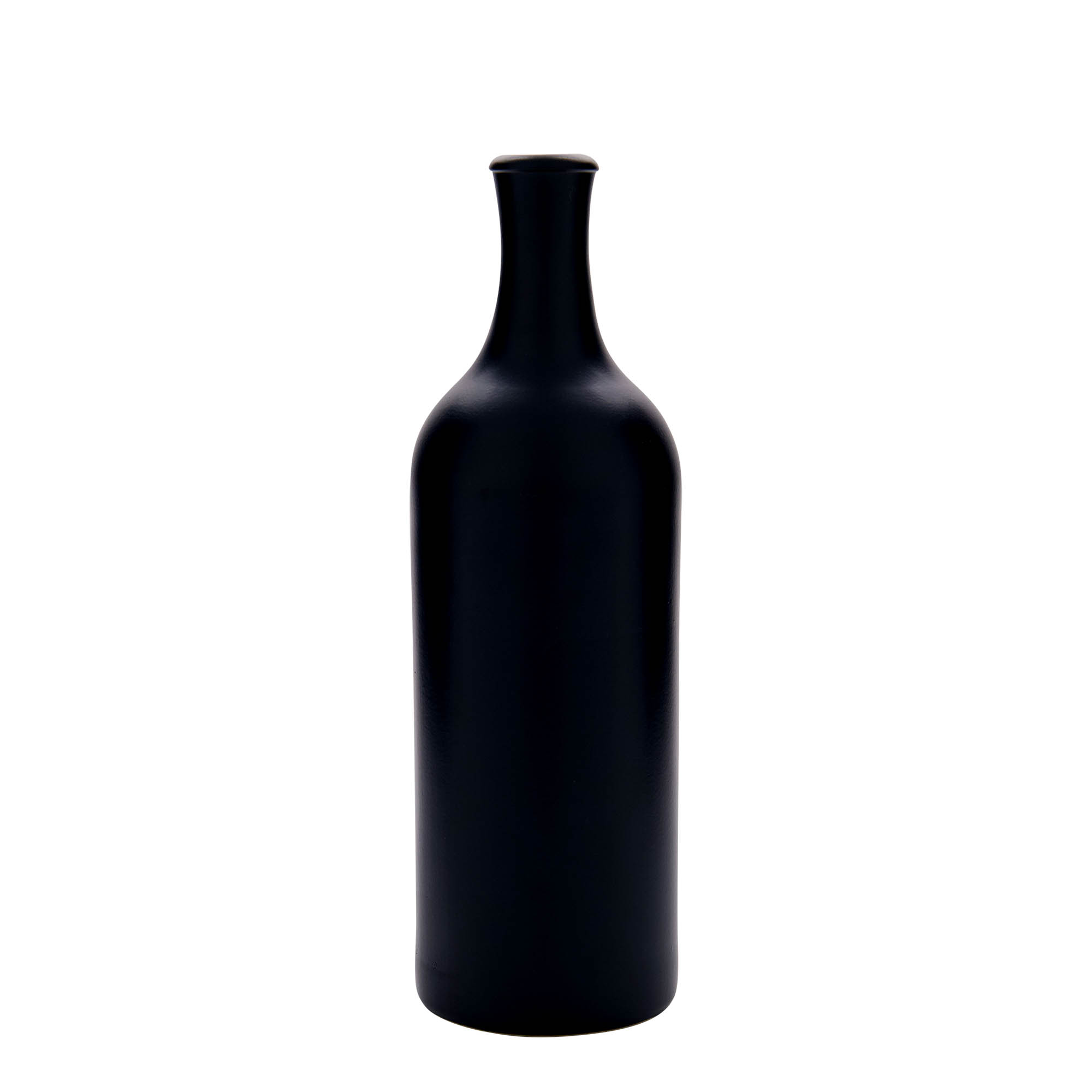750 ml keramický džbán s dlouhým hrdlem, kamenina, černý, hrdlo: korek 750 ml keramický džbán s dlouhým hrdlem, kamenina, černý, hrdlo: korek