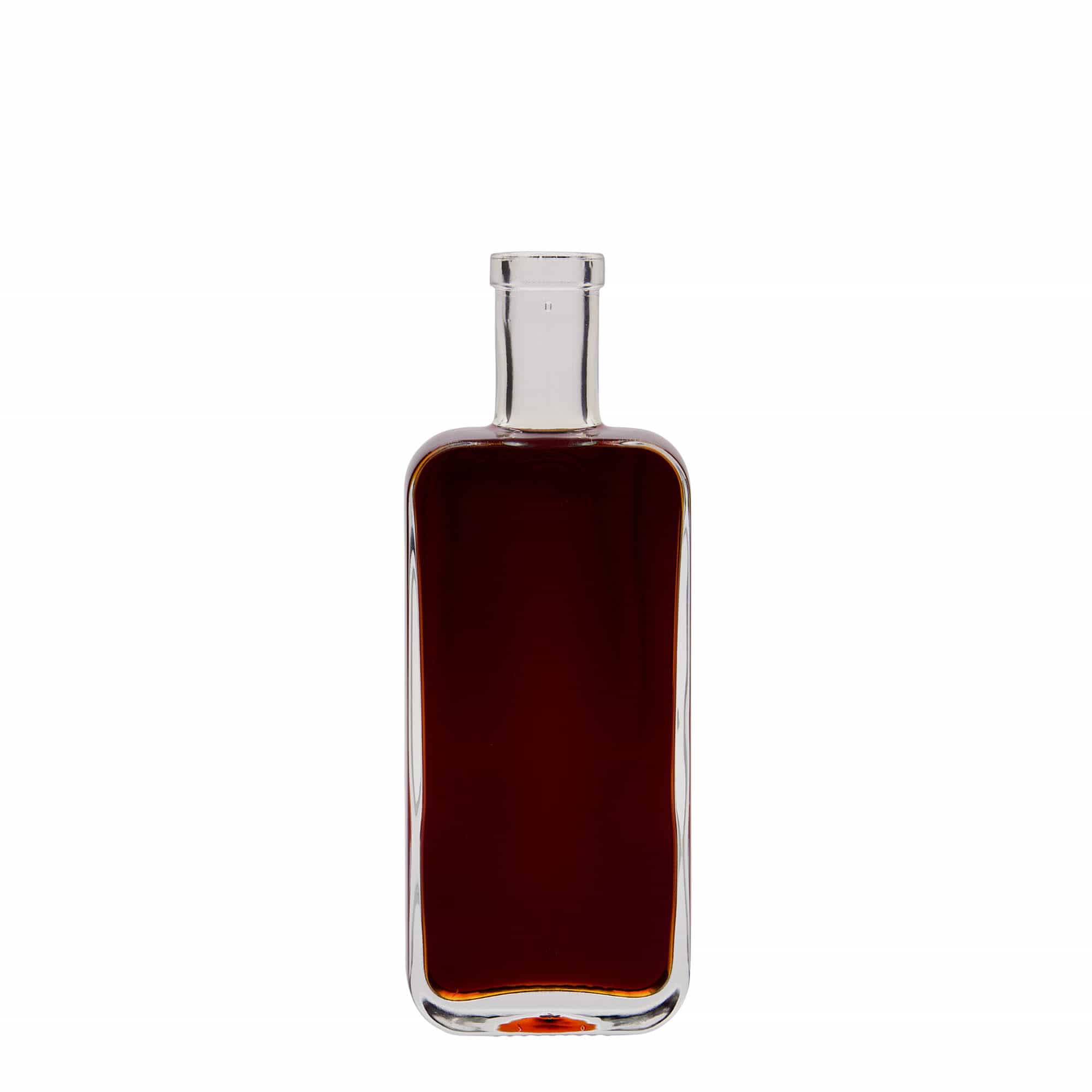 200 ml skleněná láhev 'Nice', obdélníková, hrdlo: korek