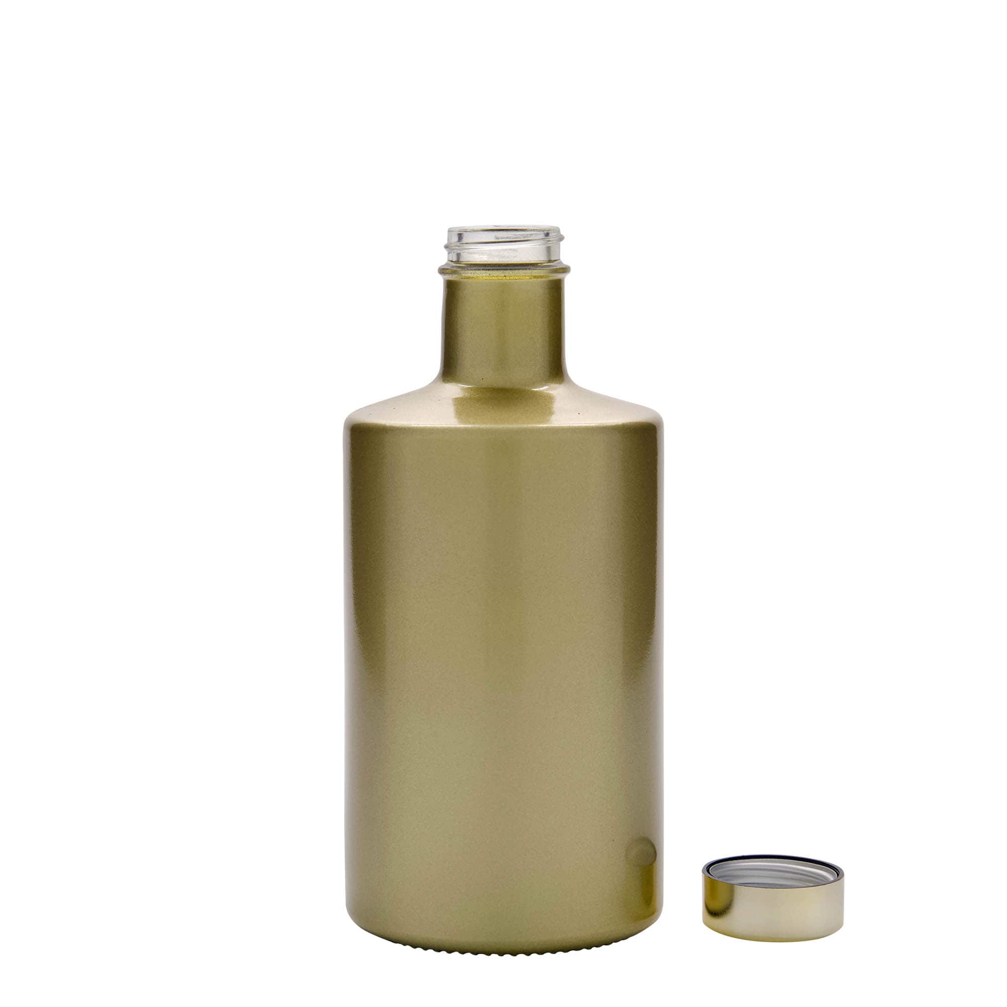 500 ml skleněná láhev 'Caroline', zlatá, hrdlo: GPI 33