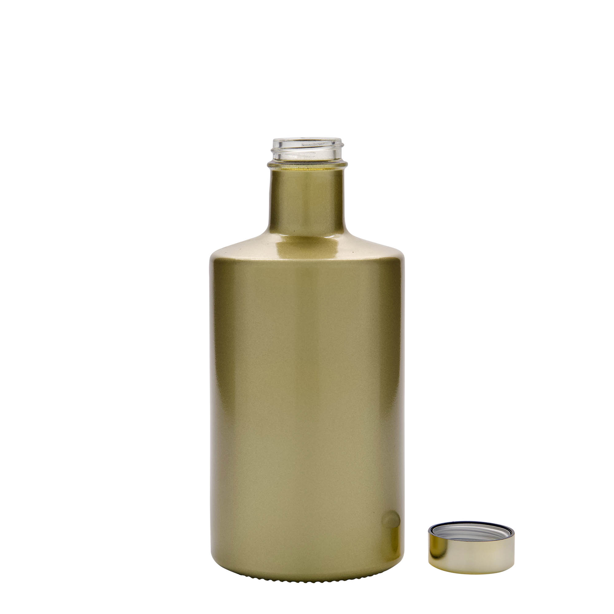 500 ml skleněná láhev 'Caroline', zlatá, hrdlo: GPI 33 500 ml skleněná láhev 'Caroline', zlatá, hrdlo: GPI 33