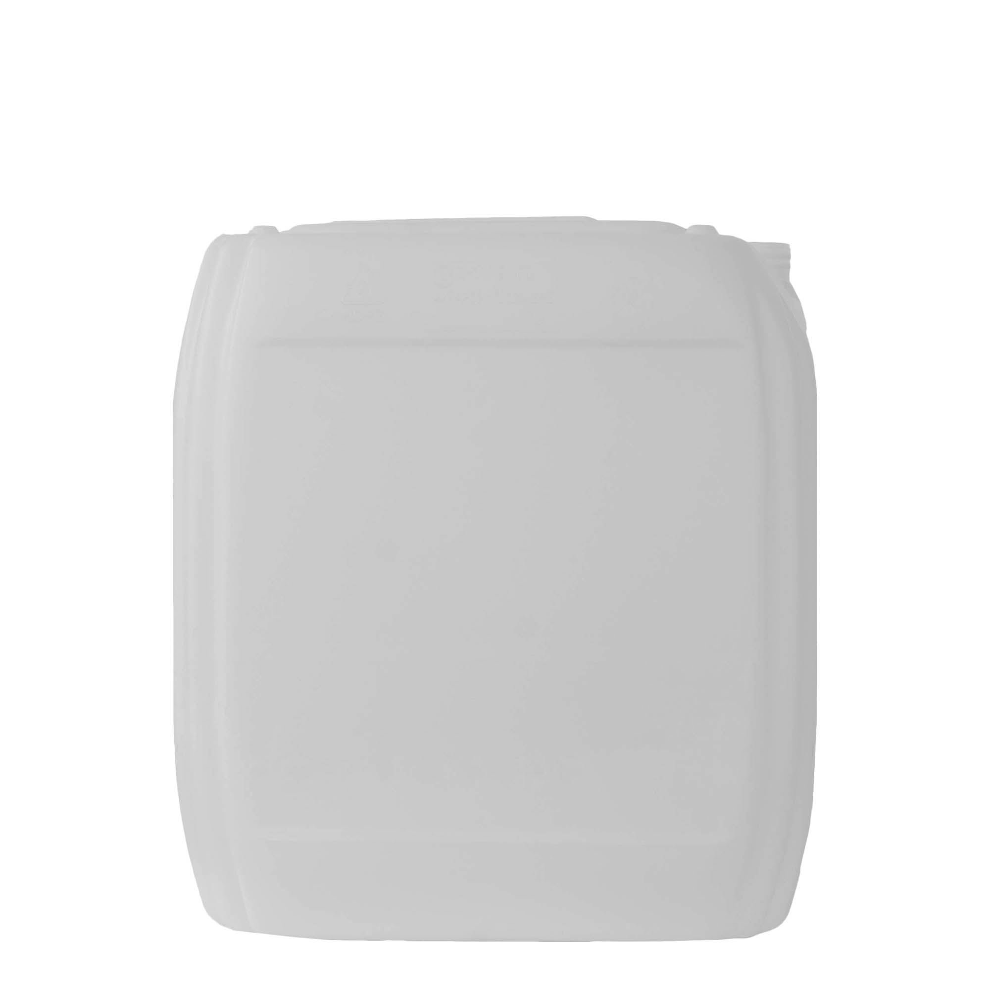 25 l kanystr, obdélníkový, HDPE plast, přírodní, hrdlo: ND 60