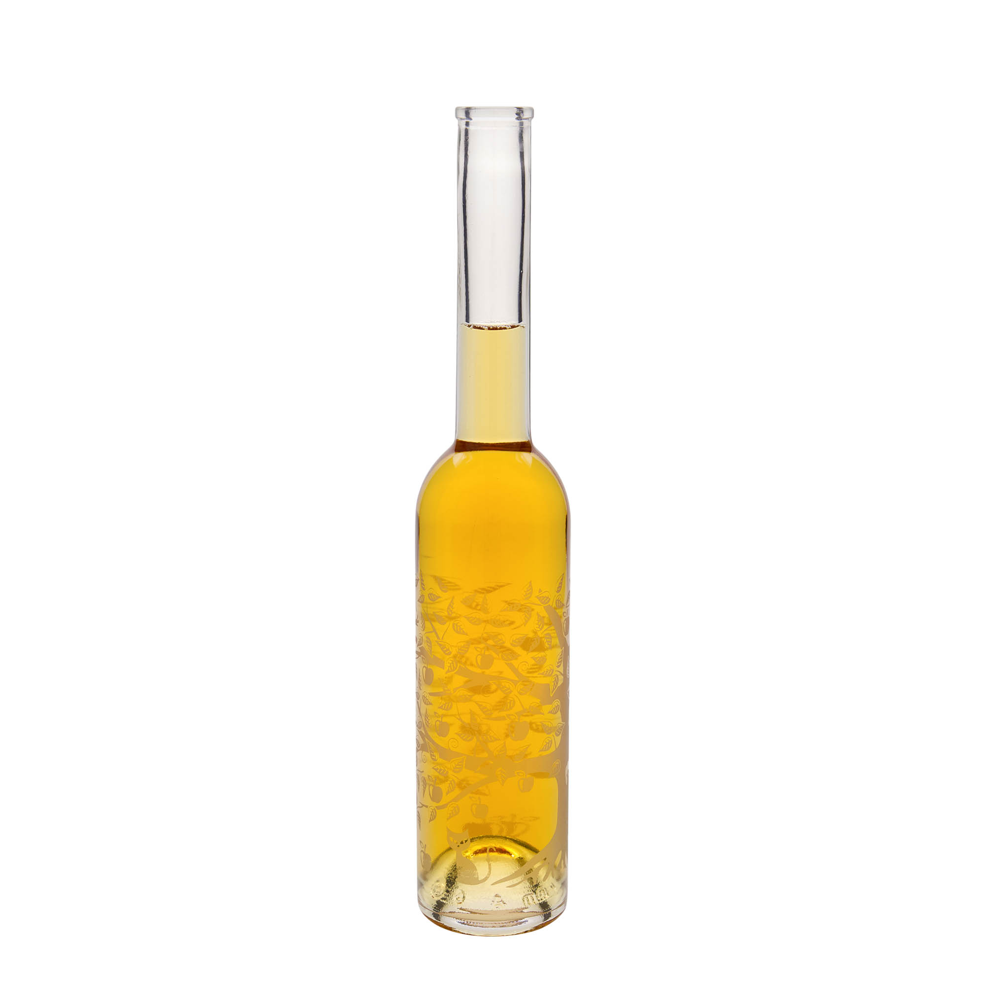 350 ml skleněná láhev 'Opera', motiv: Jabloň, hrdlo: korek 350 ml skleněná láhev 'Opera', motiv: Jabloň, hrdlo: korek