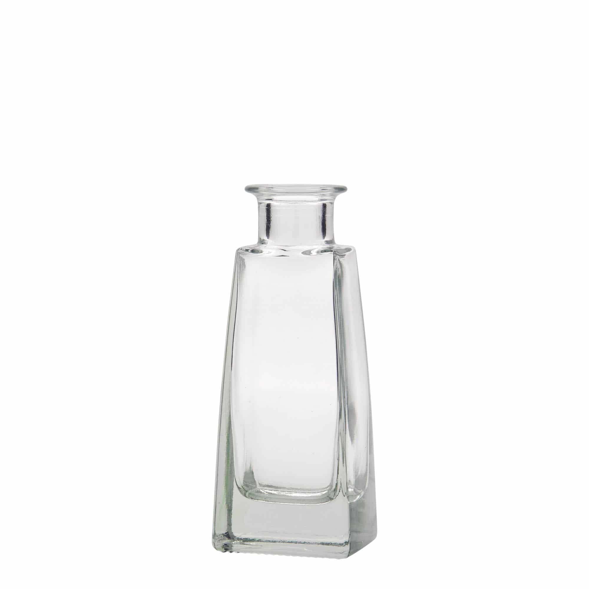 Skleněná lahev 100 ml 'Timmy', hranatá, uzávěr: korek