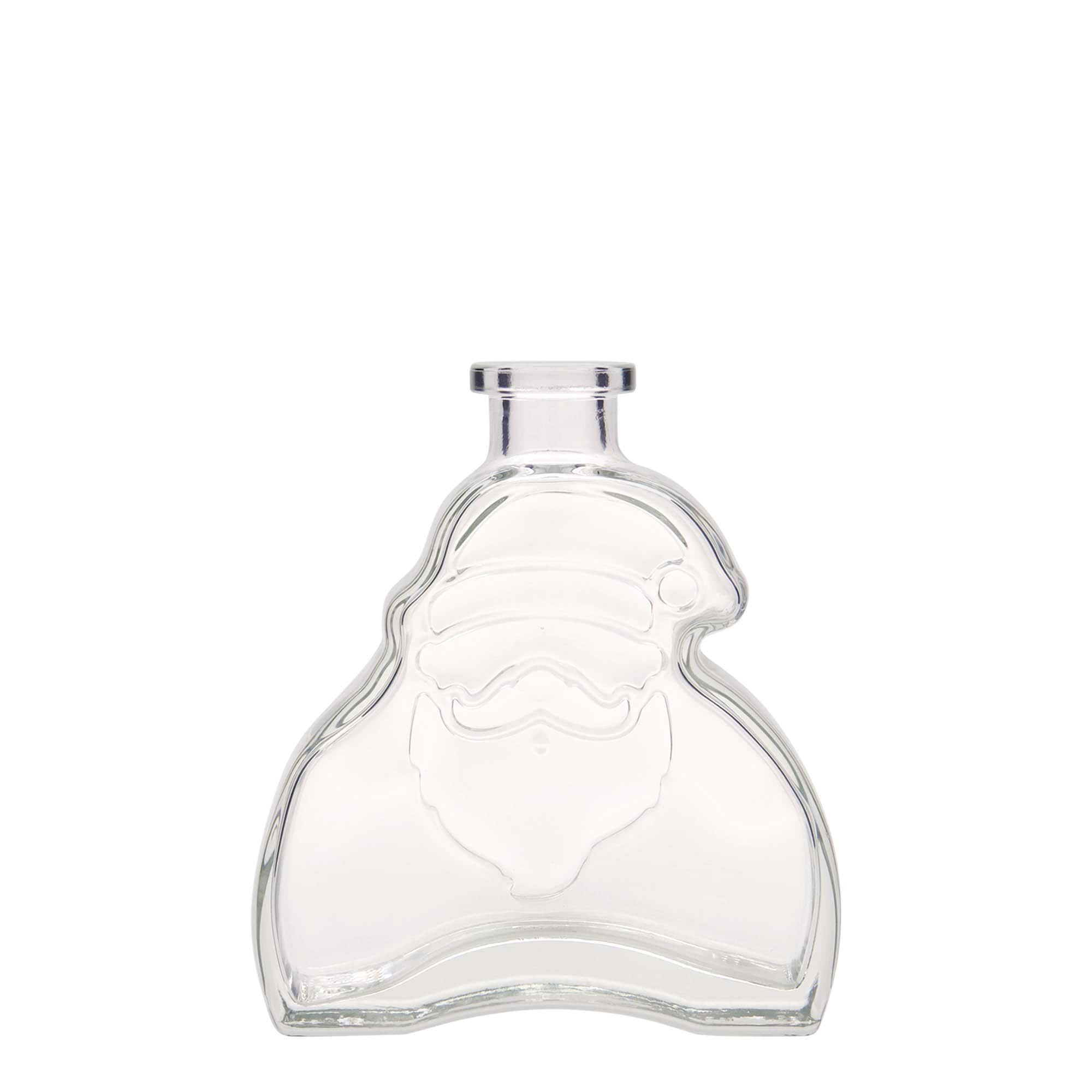 Skleněná lahev 200 ml 'Santa Claus', uzávěr: korek