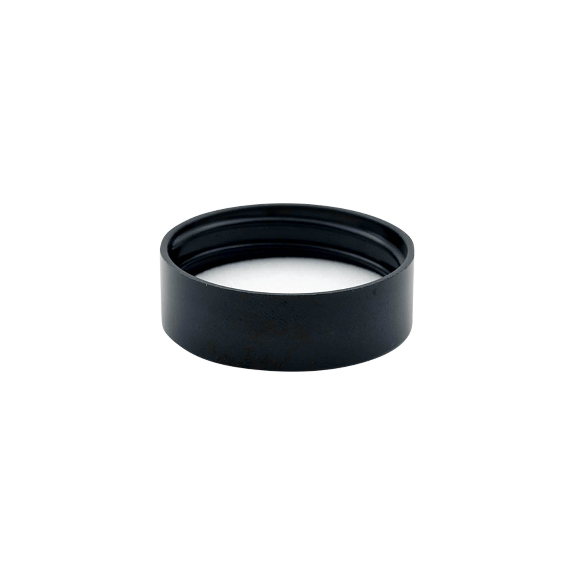 Uzávěr na šroubování pro 30 ml 'Brown Line', HPM plast, černý Uzávěr na šroubování pro 30 ml 'Brown Line', HPM plast, černý