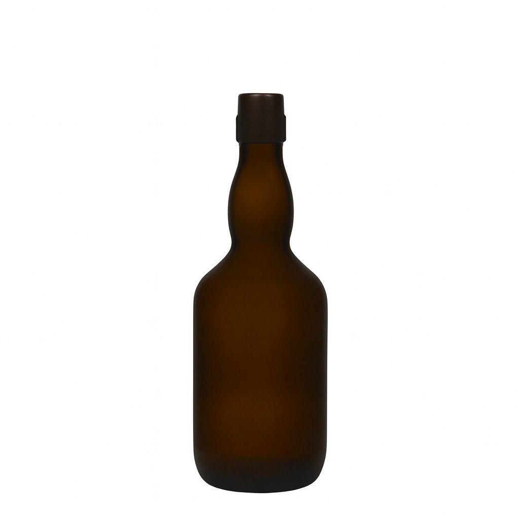 500 ml pivní láhev s krkem, sklo, antikně zelená, hrdlo: uzávěr s pákou 500 ml pivní láhev s krkem, sklo, antikně zelená, hrdlo: uzávěr s pákou