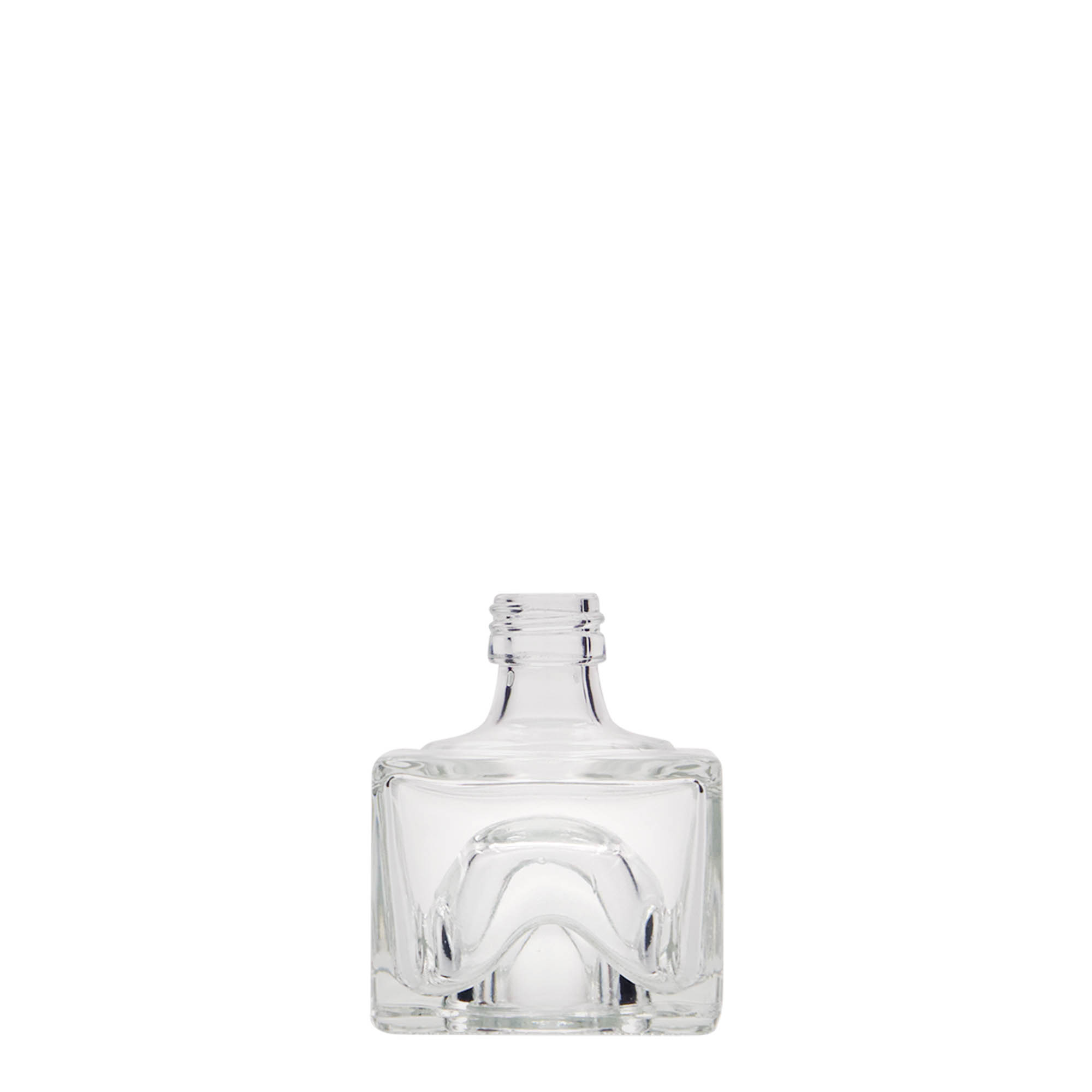 40 ml skleněná lahvička 'Cocolores', čtvercová, hrdlo: PP 18 40 ml skleněná lahvička 'Cocolores', čtvercová, hrdlo: PP 18