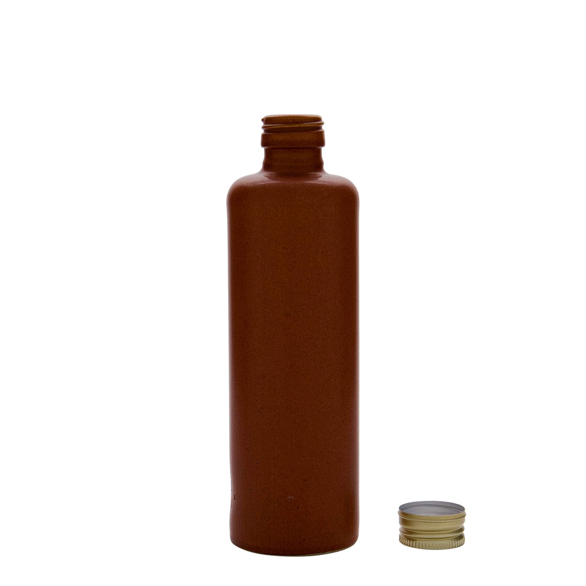 350 ml keramický džbán, kamenina, červeno-hnědý, hrdlo: PP 31,5