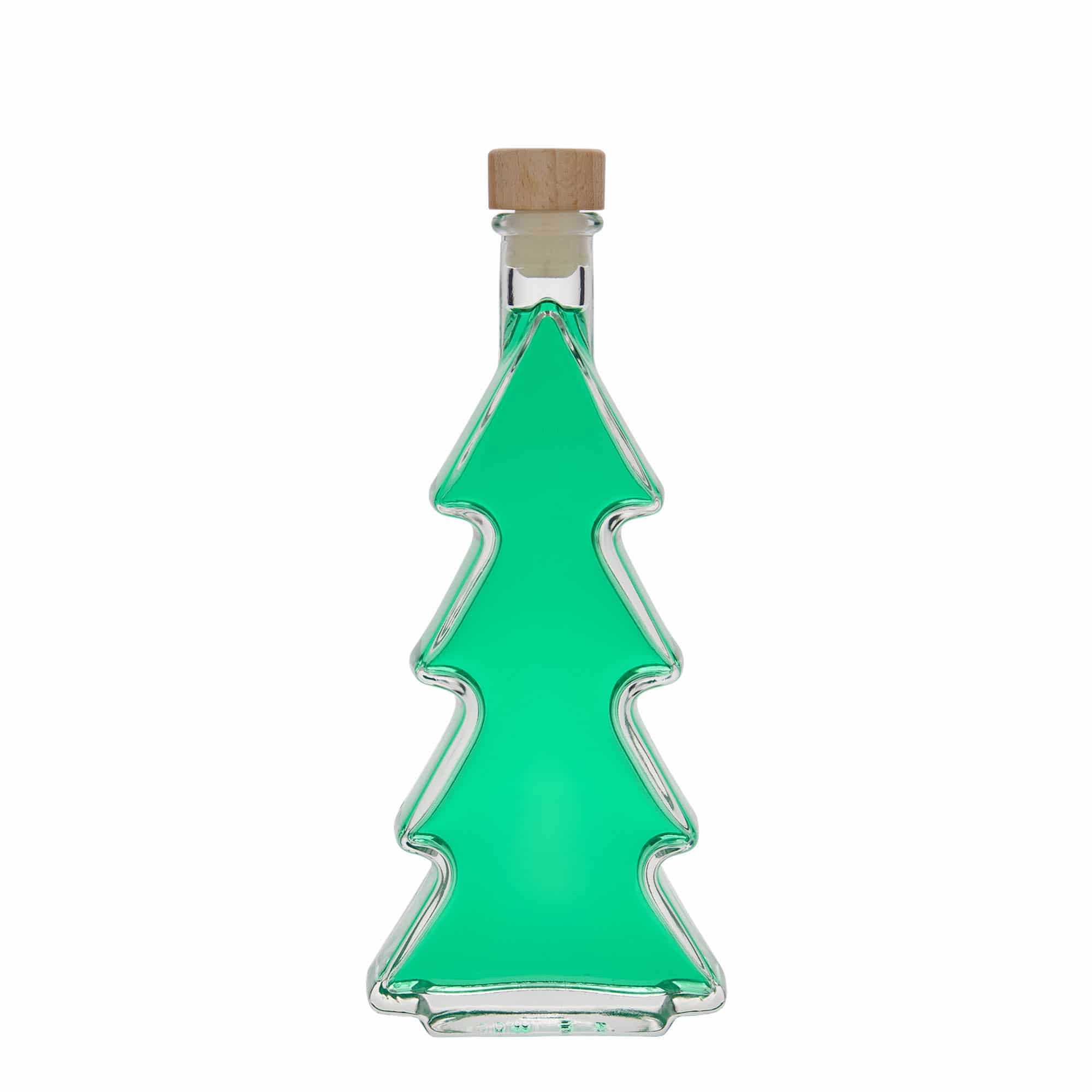 Skleněná lahev 200 ml 'Jedlička', uzávěr: korek