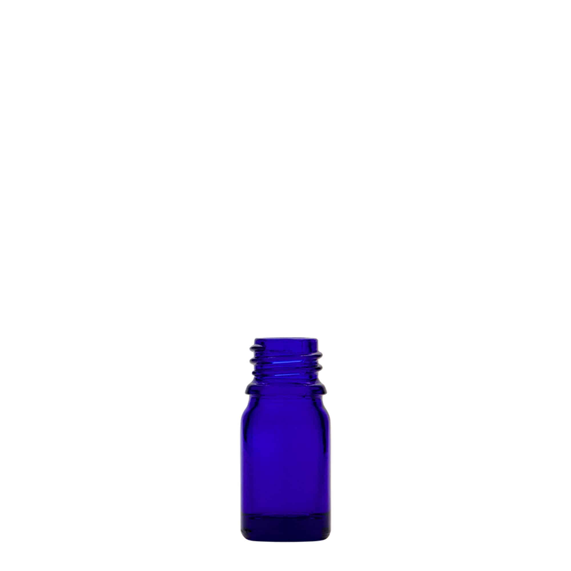 Lékovka 5 ml, sklo, královská modř, ústí: DIN 18 Lékovka 5 ml, sklo, královská modř, ústí: DIN 18