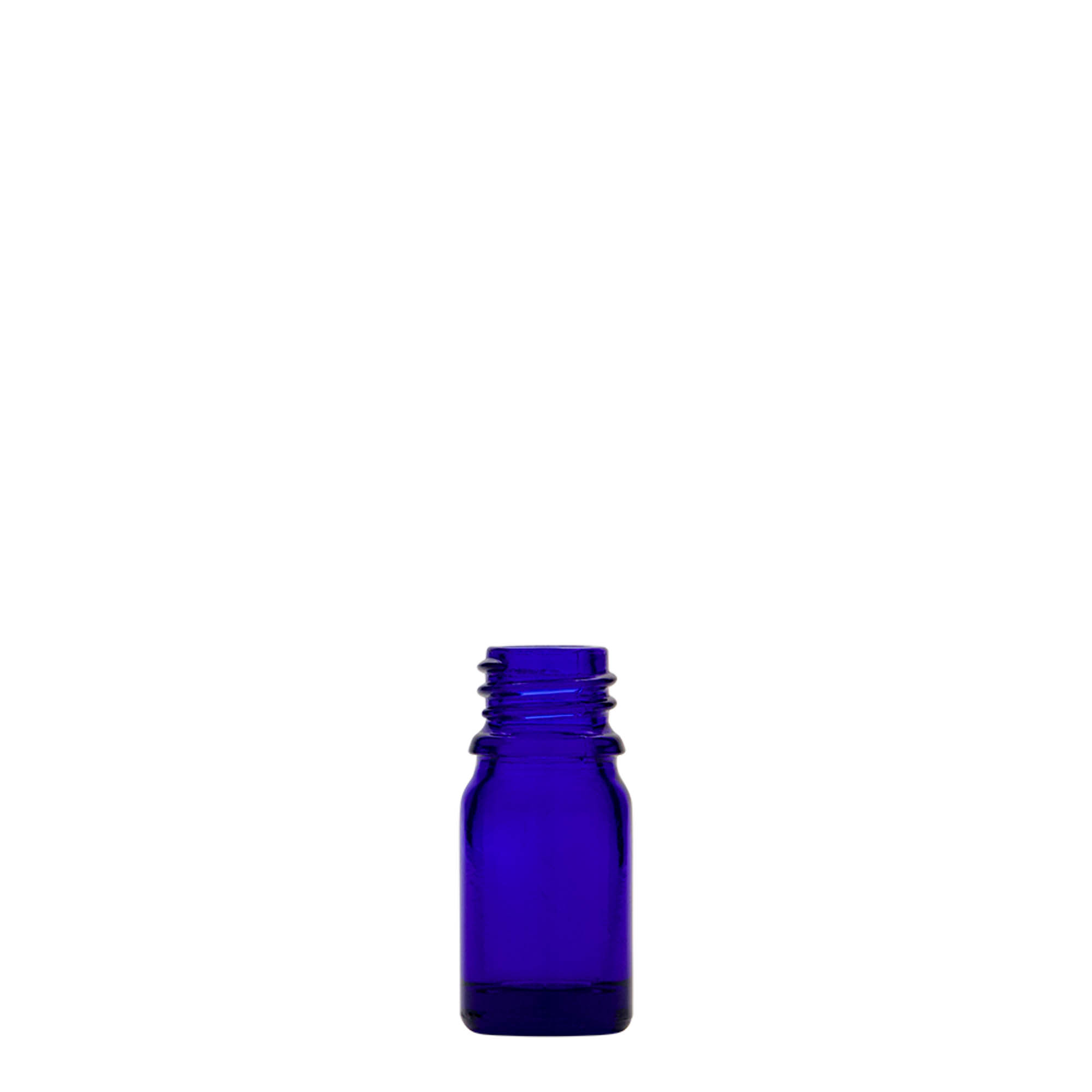 5 ml lékovka, sklo, královská modř, hrdlo: DIN 18 5 ml lékovka, sklo, královská modř, hrdlo: DIN 18