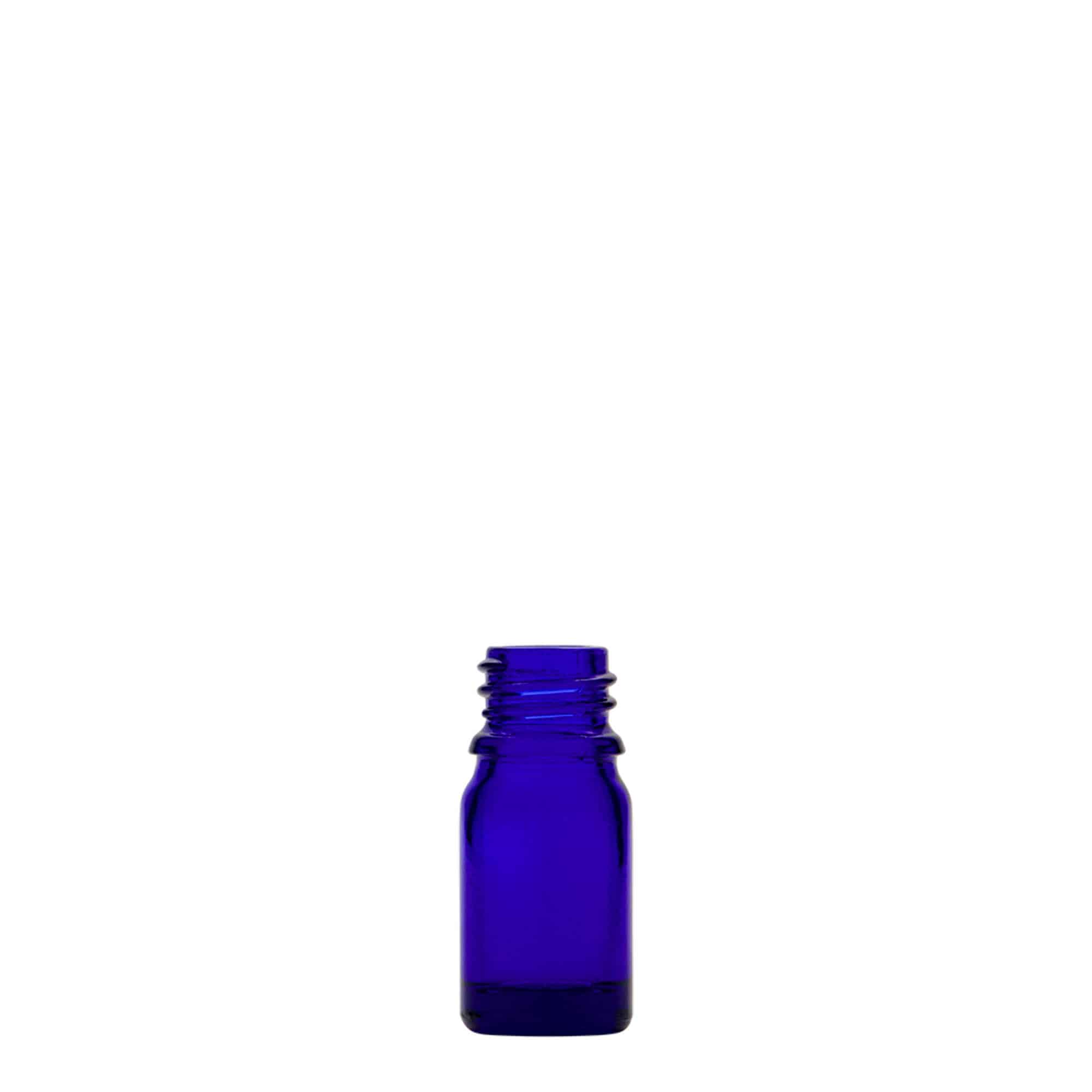 5 ml lékovka, sklo, královská modř, hrdlo: DIN 18