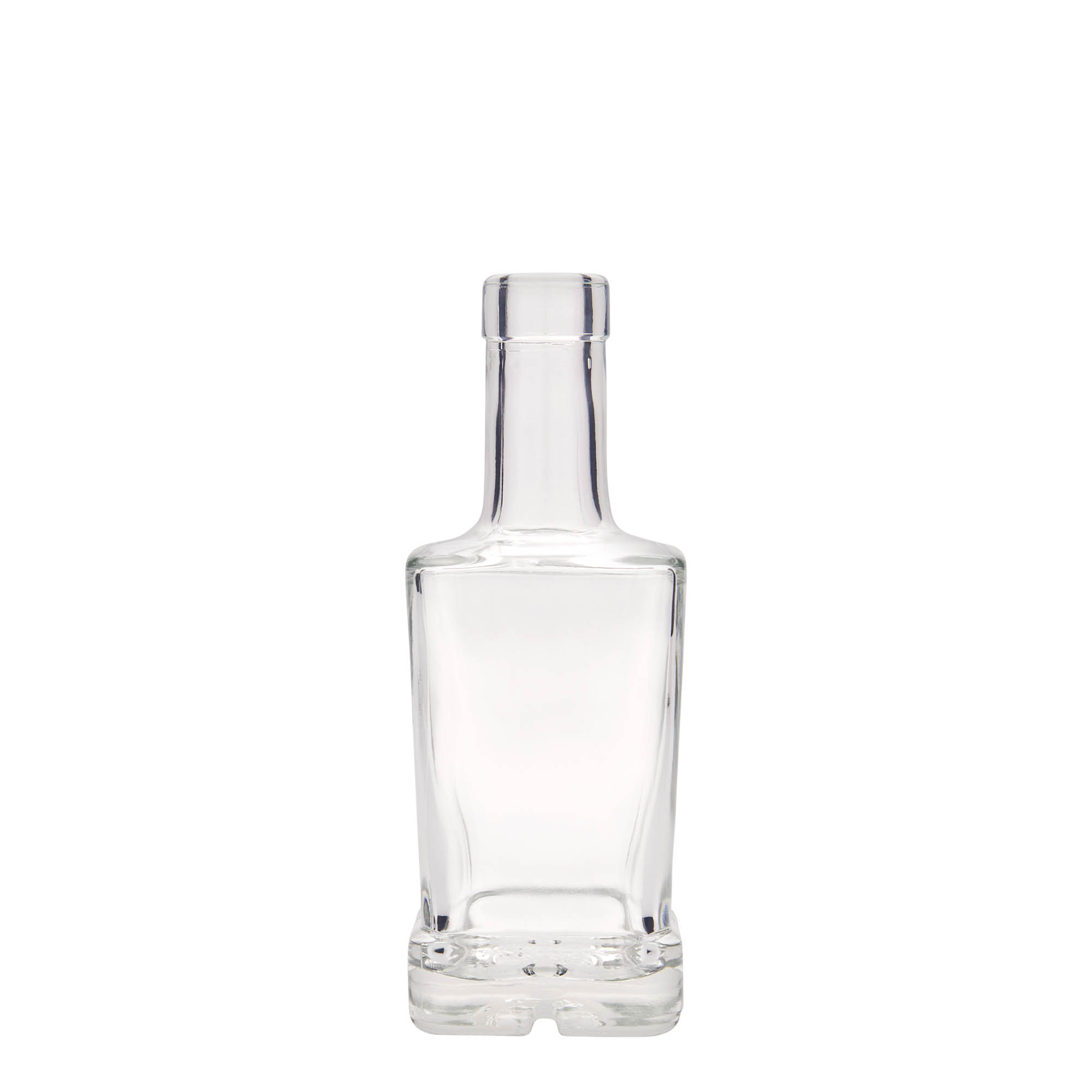 250 ml skleněná láhev 'Rene', čtvercová, hrdlo: korek