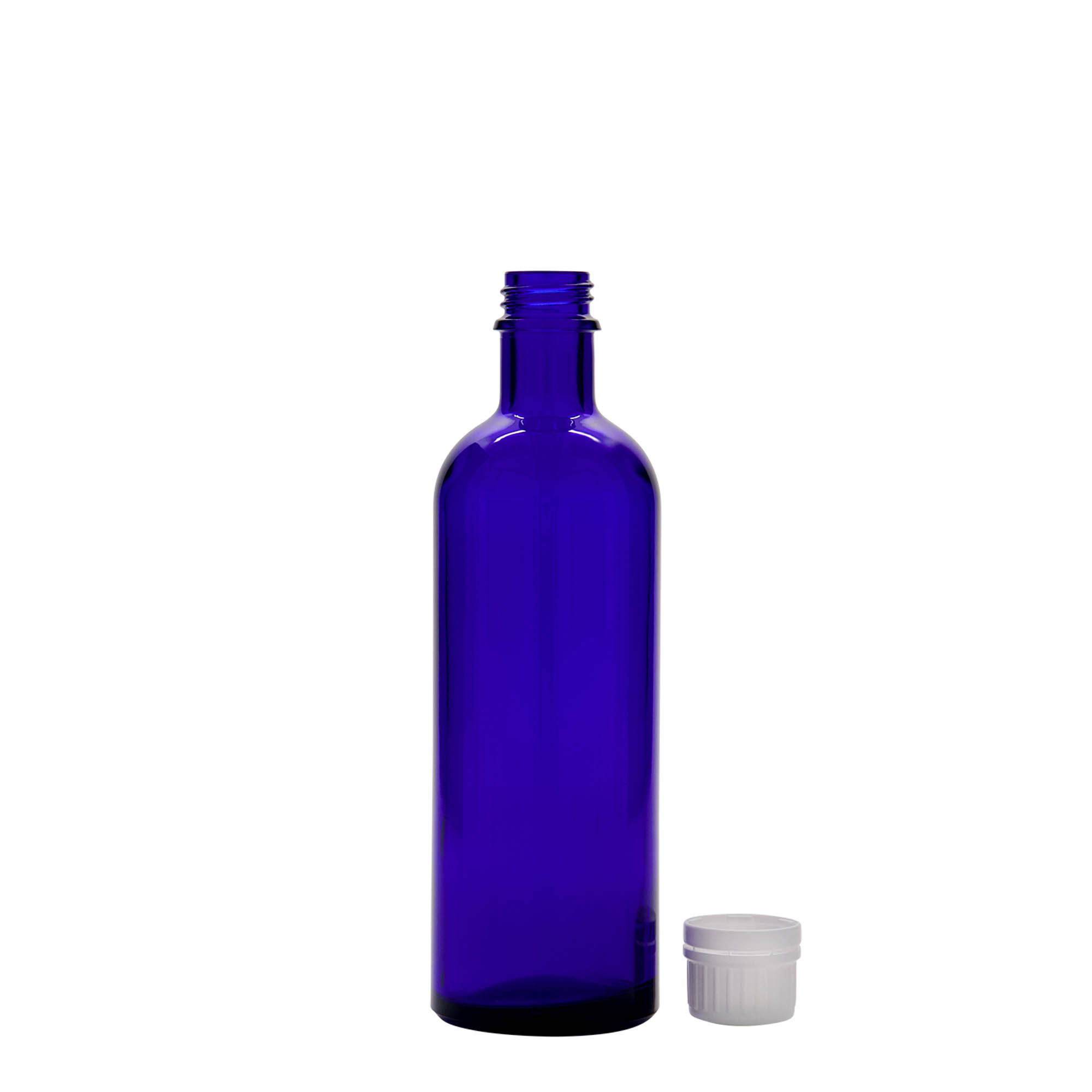 200 ml lékovka, sklo, královská modř, hrdlo: DIN 22 200 ml lékovka, sklo, královská modř, hrdlo: DIN 22