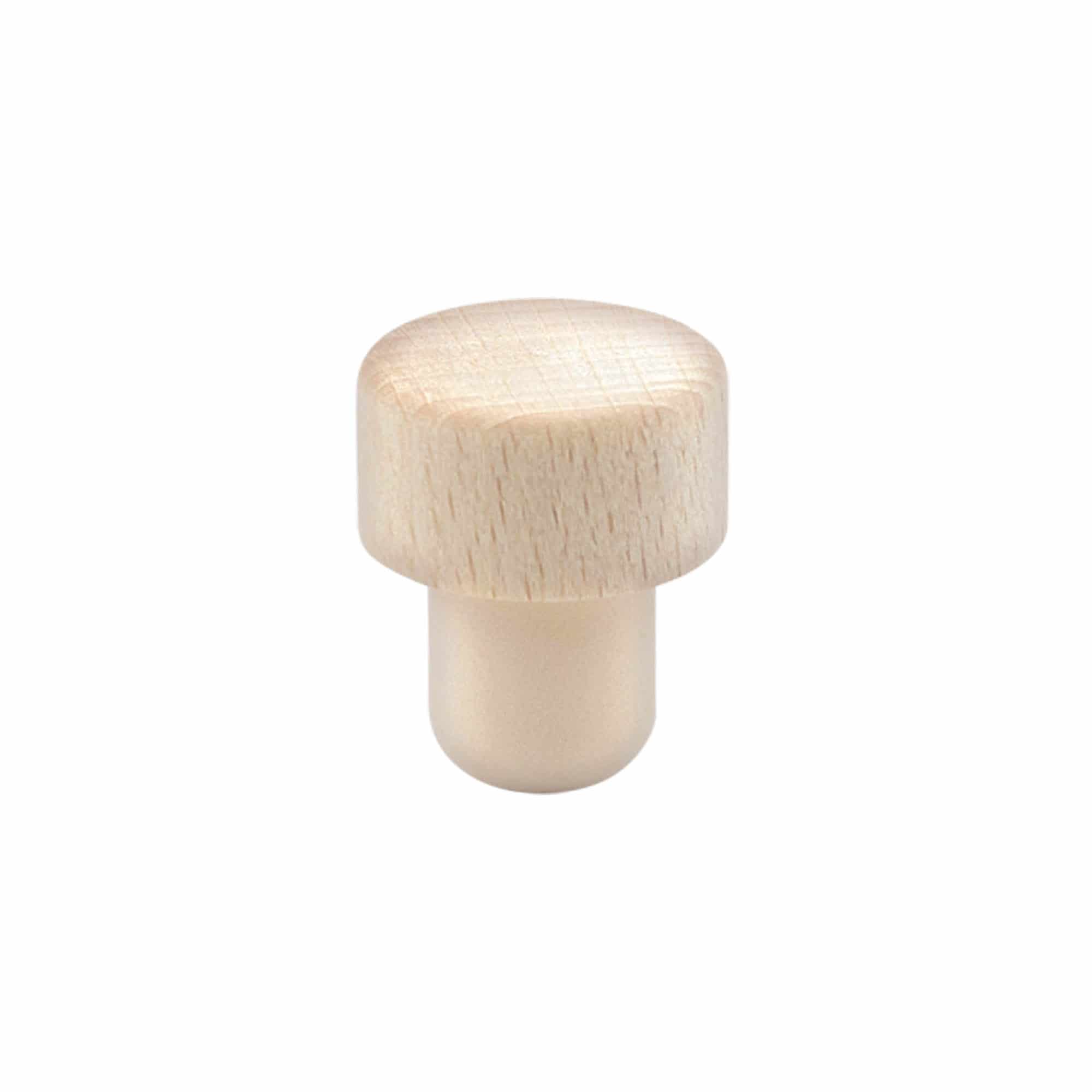 Korek s úchytem 18 mm, dřevo/plast, pro uzávěr: korek