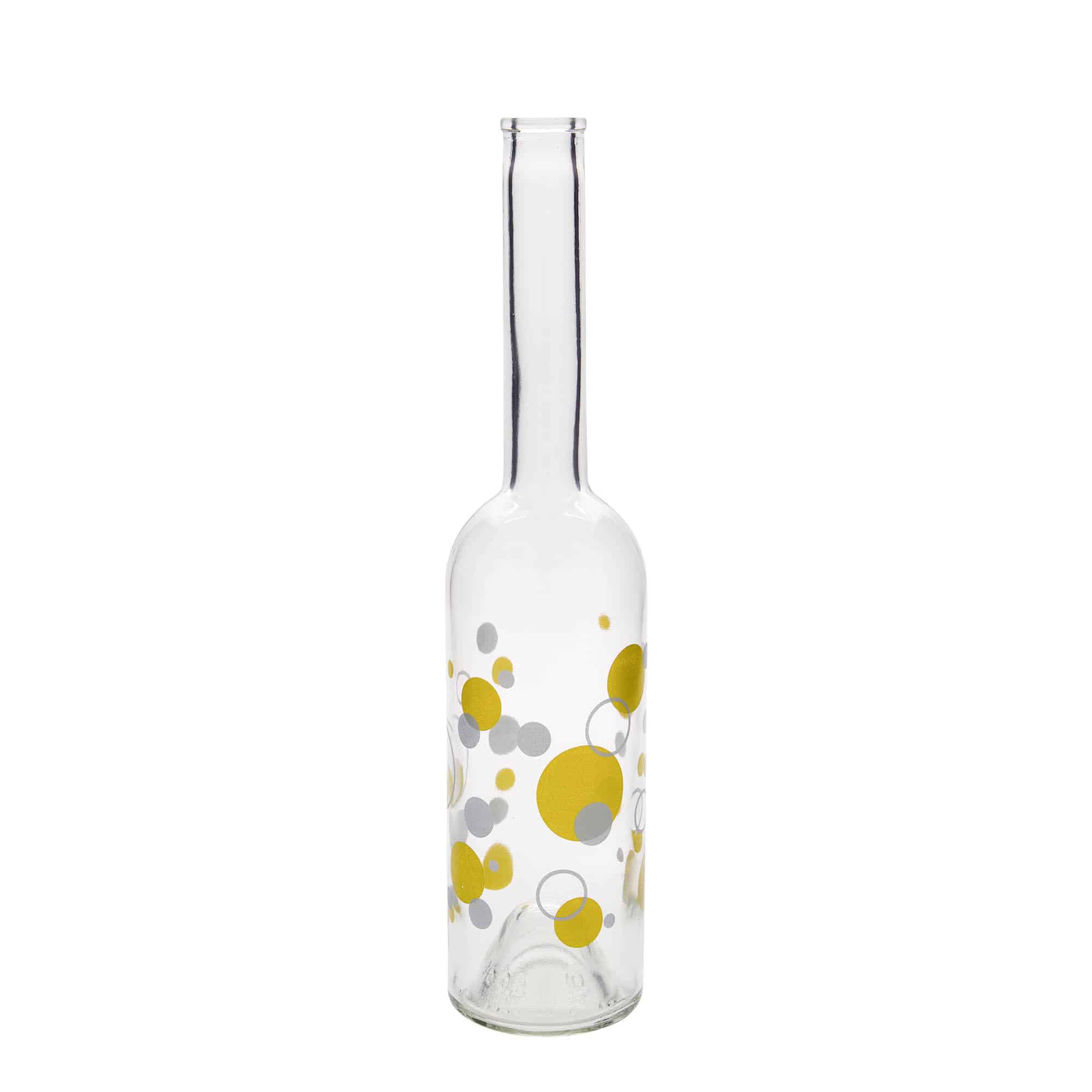 Skleněná lahev 500 ml 'Opera', motiv: Puntíky, uzávěr: korek Skleněná lahev 500 ml 'Opera', motiv: Puntíky, uzávěr: korek