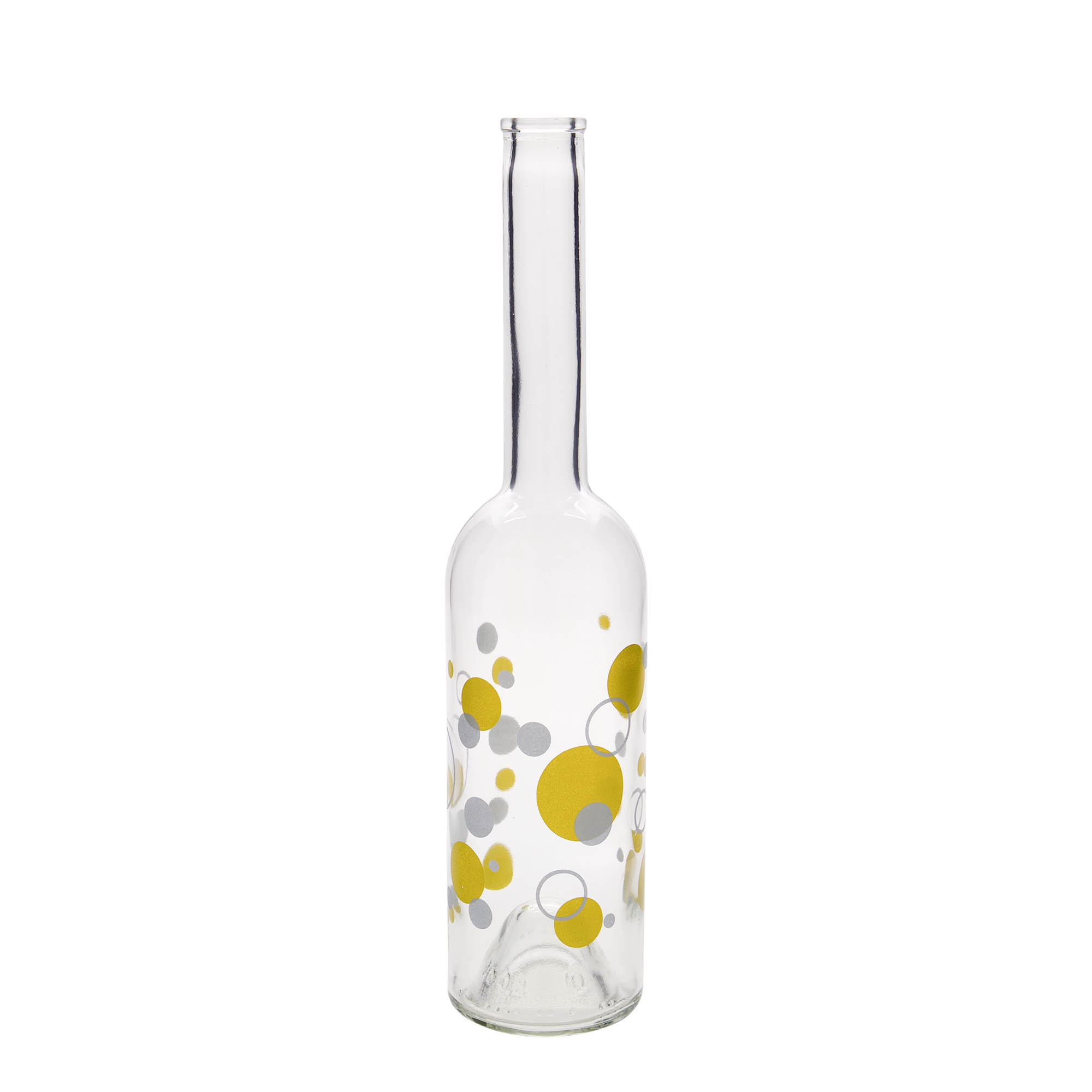 500 ml skleněná láhev 'Opera', motiv: puntíky, hrdlo: korek 500 ml skleněná láhev 'Opera', motiv: puntíky, hrdlo: korek