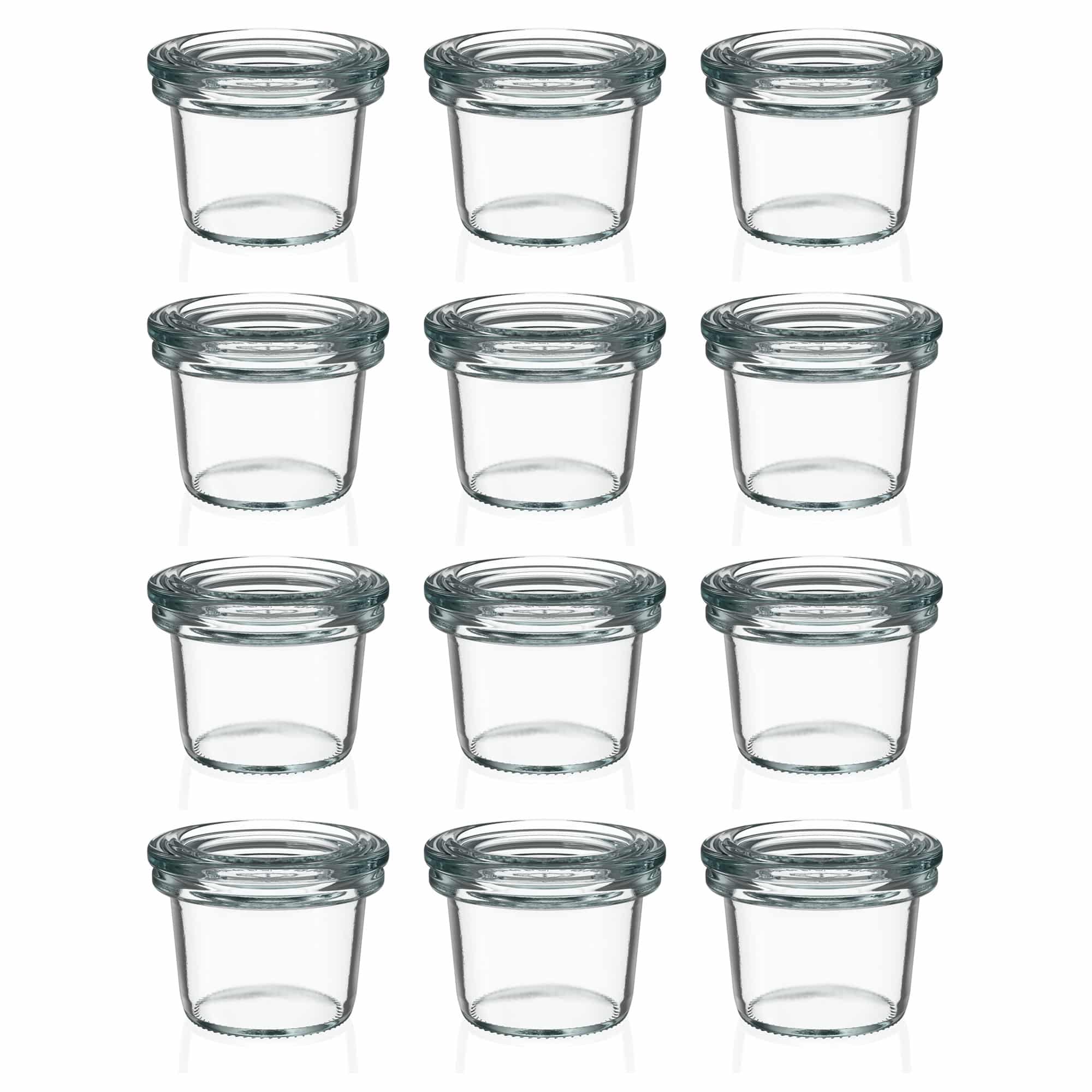 12x 35 ml WECK zavařovací sklenice se skleněným víčkem RR 40