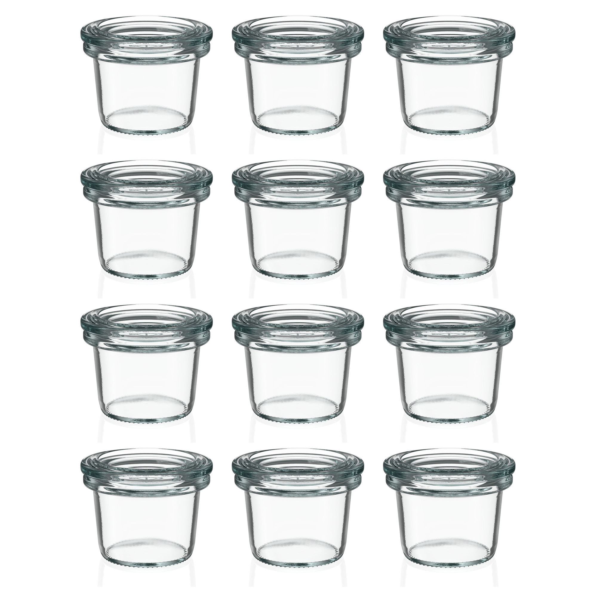 12x 35 ml WECK zavařovací sklenice se skleněným víčkem RR 40