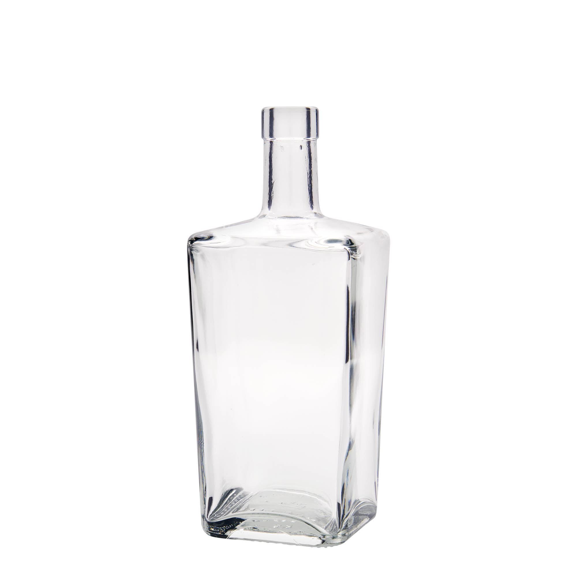 700 ml skleněná láhev „Noel“, čtvercová, hrdlo: korek