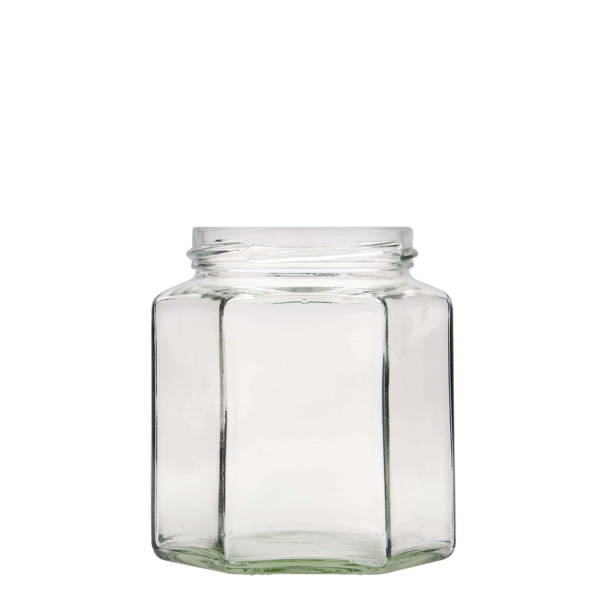 390 ml šestiboká sklenice, hrdlo: Twist-Off (TO 70)